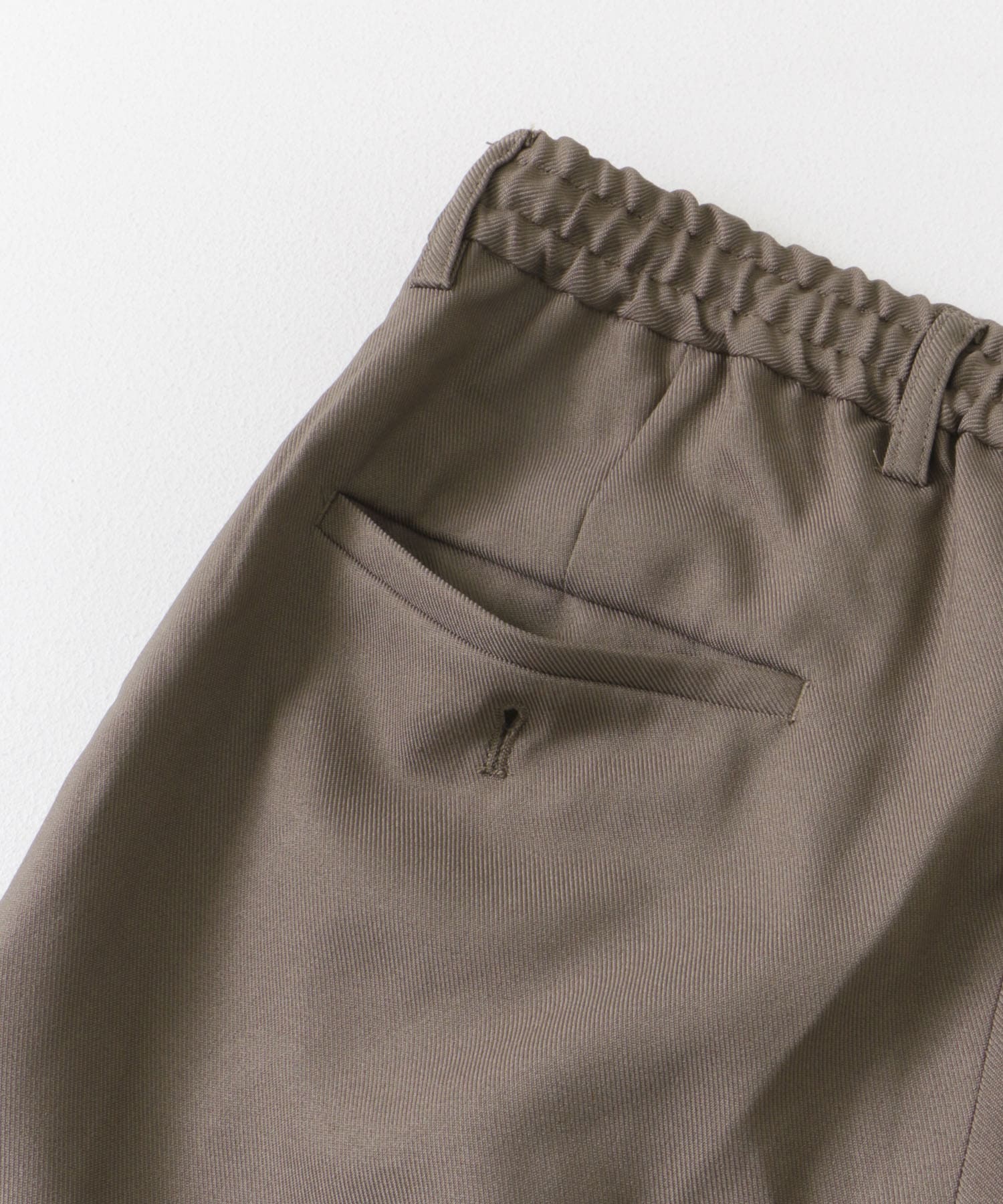『防シワ/イージーケア』LIFE STYLE TAILOR　ウールライクツイルストレッチパンツ MOCHA S