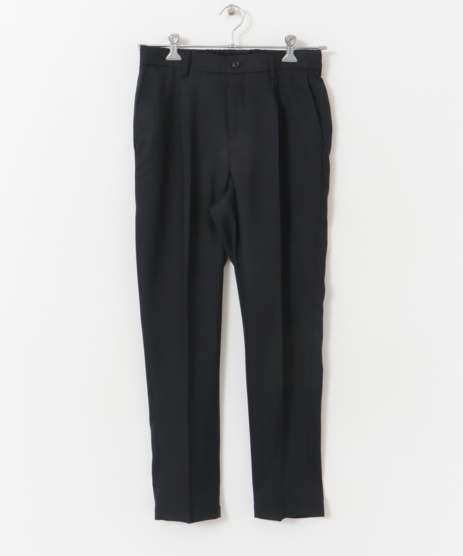 『防シワ/イージーケア』LIFE STYLE TAILOR　ウールライクツイルストレッチパンツ NAVY S