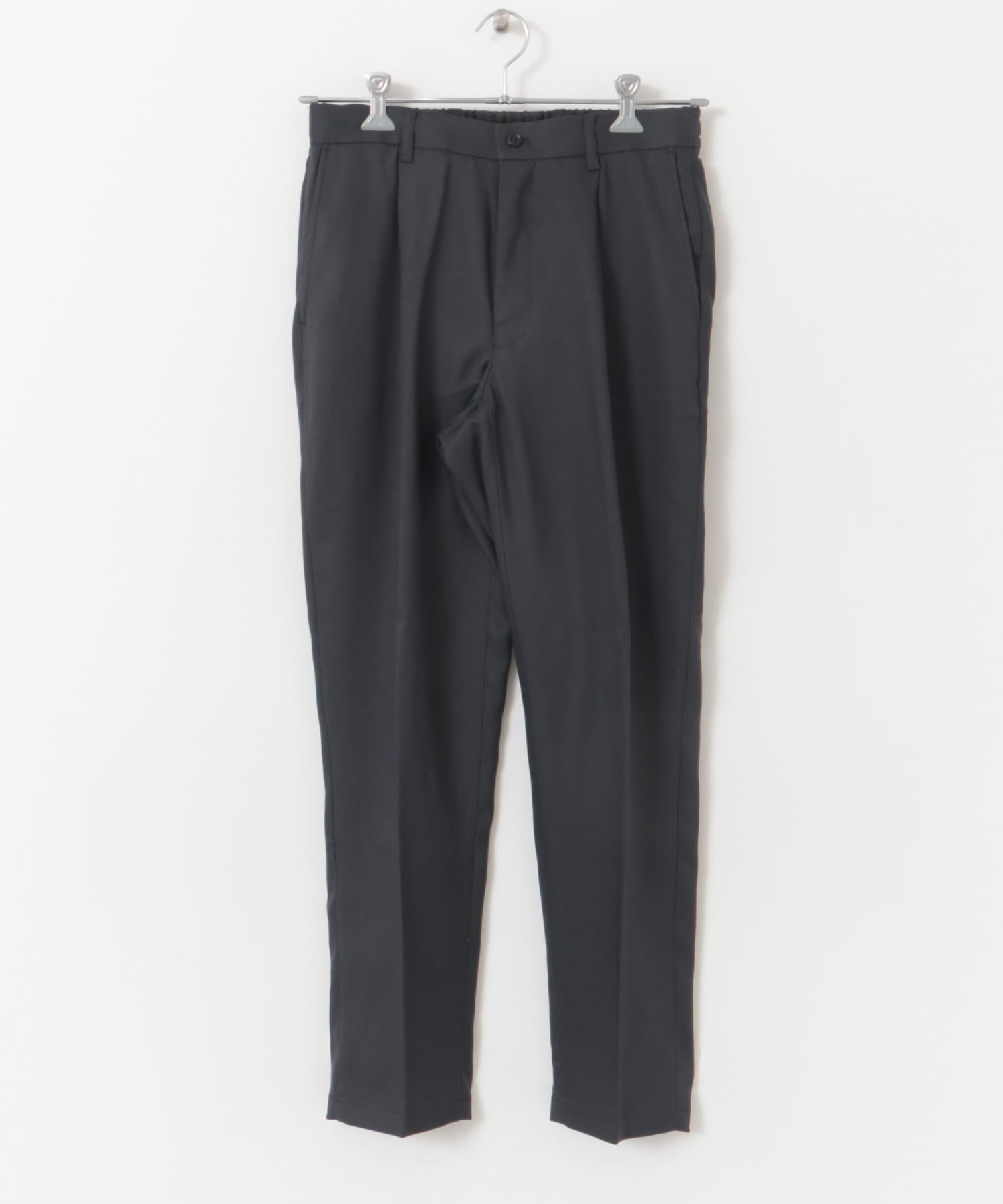 『防シワ/イージーケア』LIFE STYLE TAILOR　ウールライクツイルストレッチパンツ GRAY S
