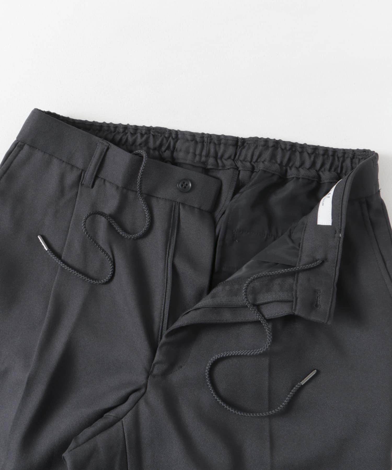 『防シワ/イージーケア』LIFE STYLE TAILOR　ウールライクツイルストレッチパンツ GRAY S