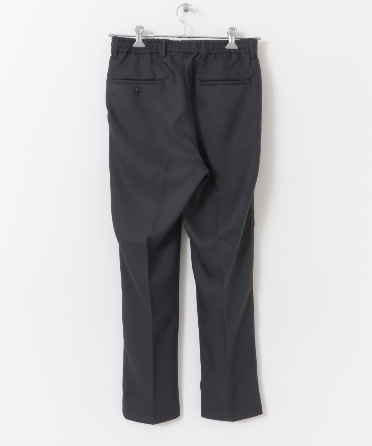 『防シワ/イージーケア』LIFE STYLE TAILOR　ウールライクツイルストレッチパンツ GRAY S