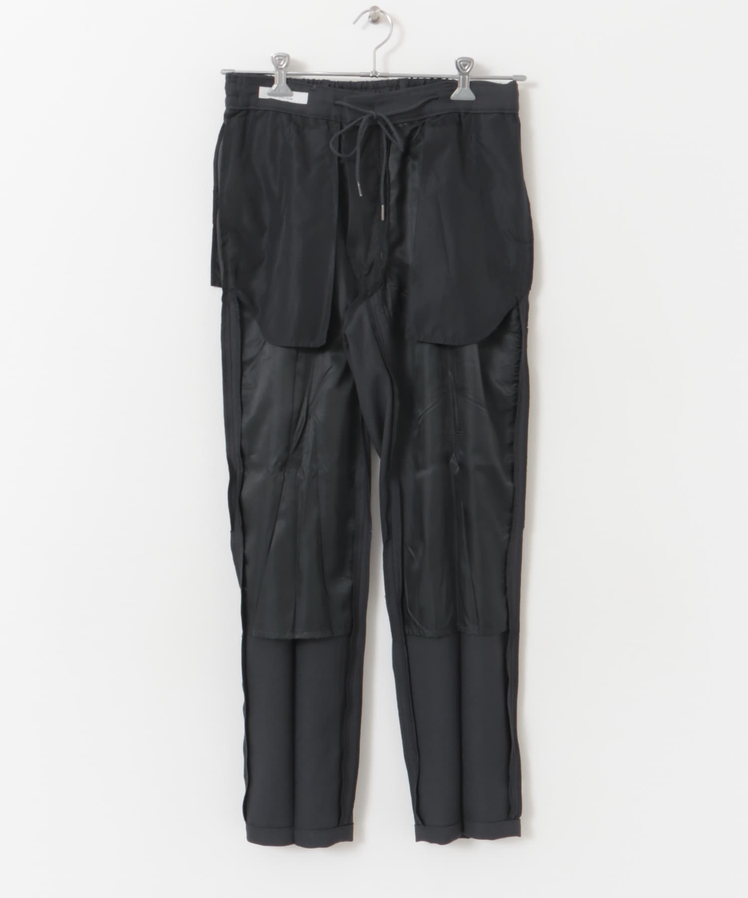 『防シワ/イージーケア』LIFE STYLE TAILOR　ウールライクツイルストレッチパンツ GRAY S