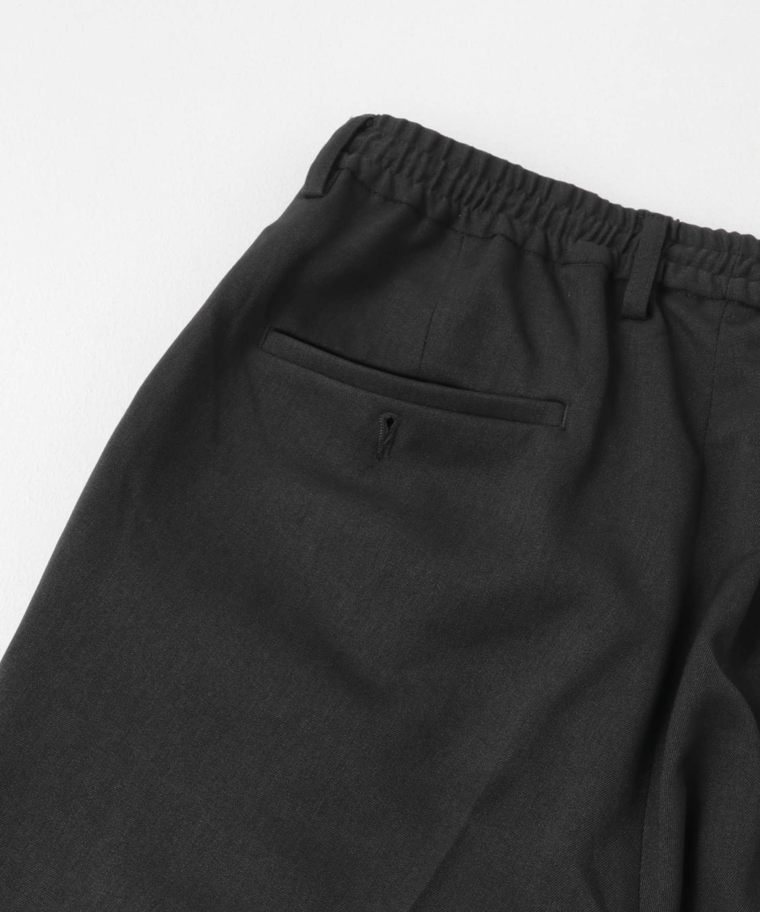 LIFE STYLE TAILOR　ウールライクソフトツイルストレッチパンツ GRAY S