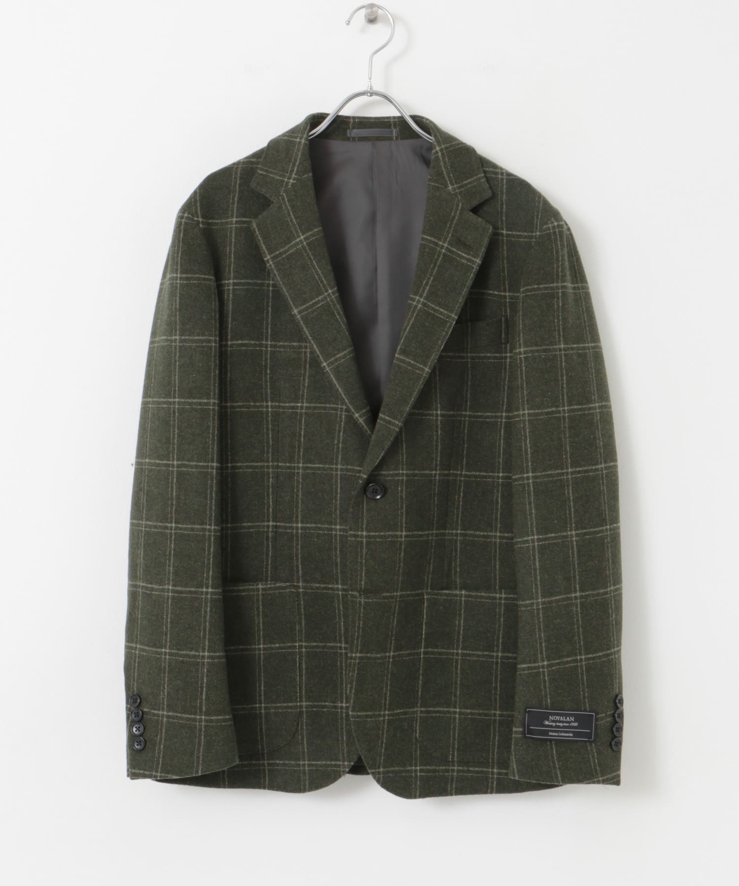 LIFE STYLE TAILOR　NOVALANツィードジャケット GREEN 44