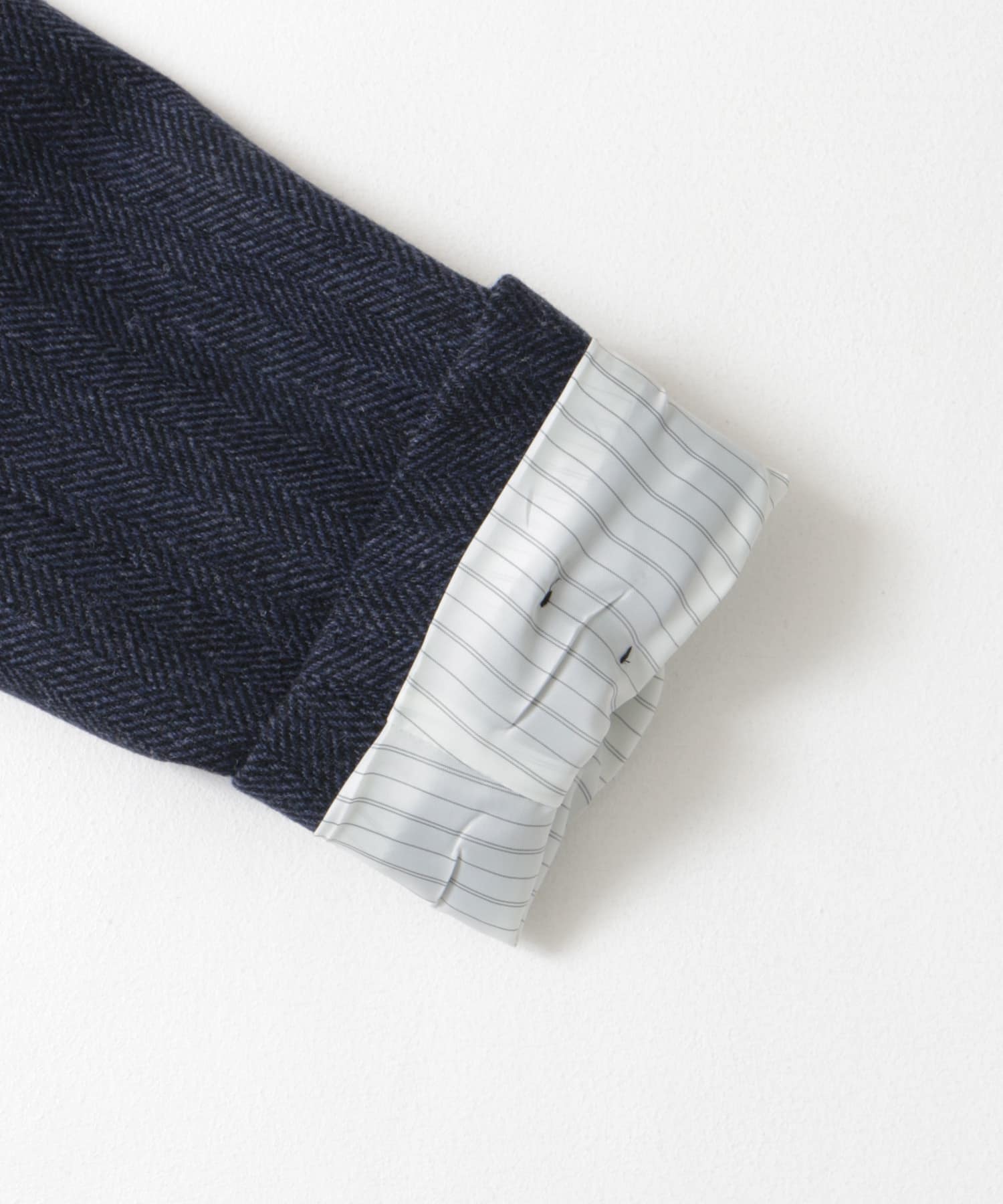 LIFE STYLE TAILOR　NOVALANツィードジャケット NAVY 44
