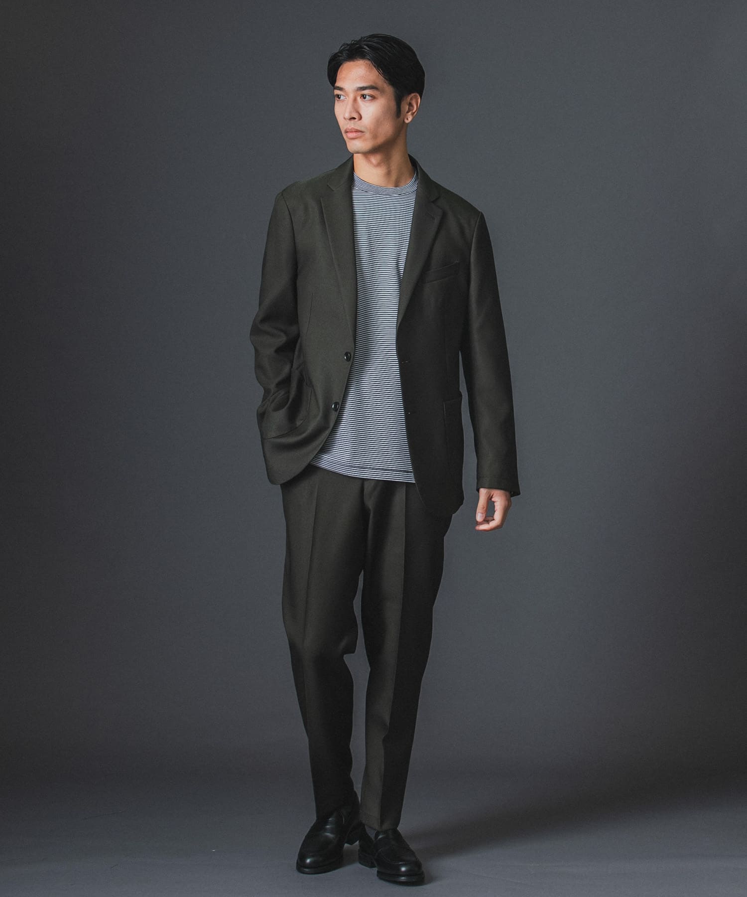 LIFE STYLE TAILOR ウールライクツイルコンフォータブル