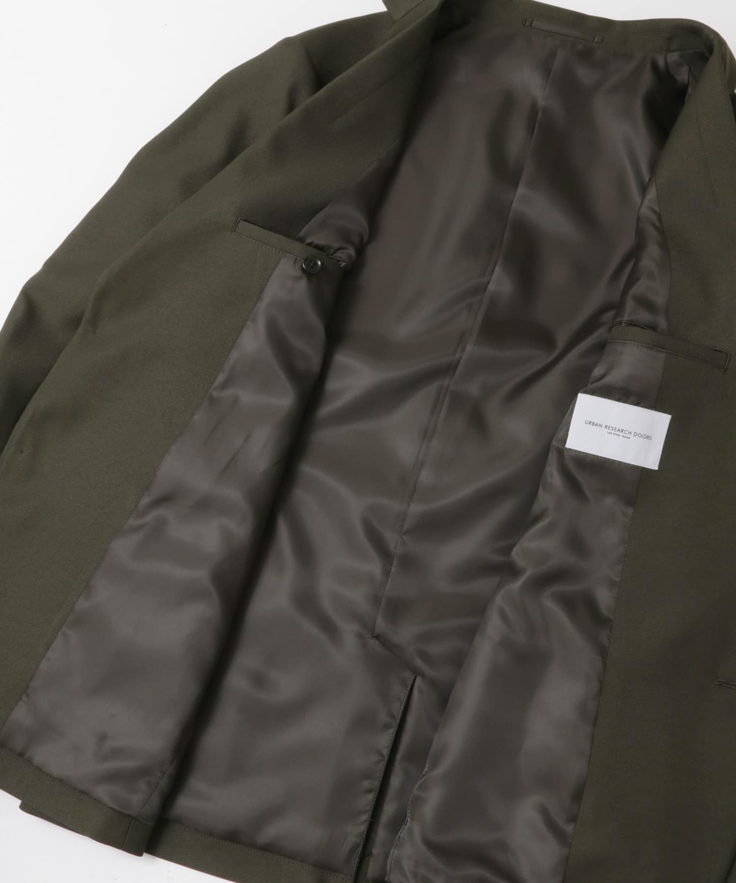 LIFE STYLE TAILOR　ウールライクツイルコンフォータブルジャケット KHAKI S