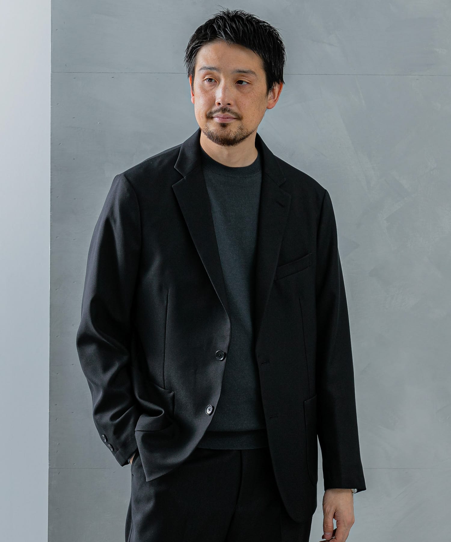 LIFE STYLE TAILOR ウールライクツイルコンフォータブル