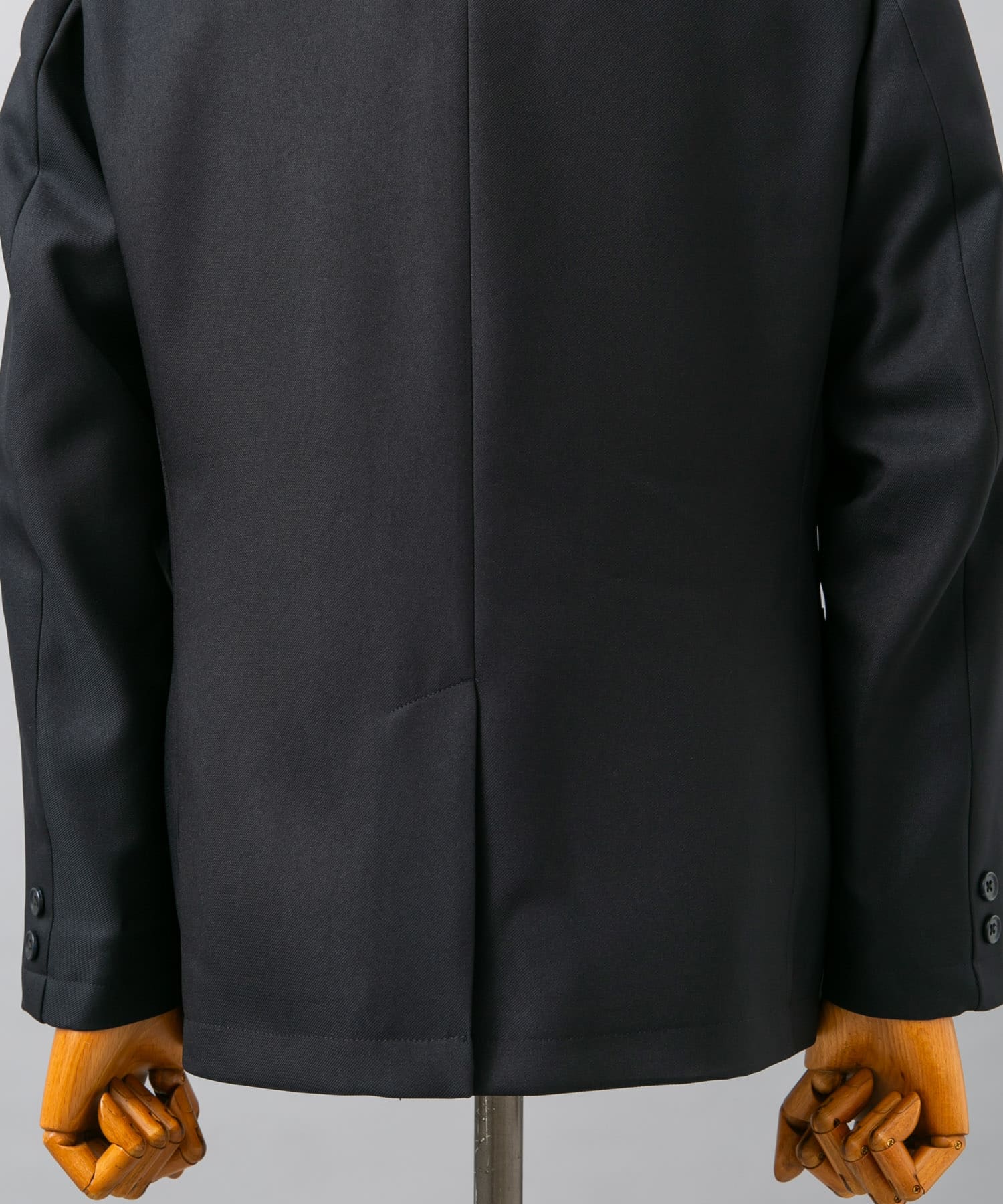 LIFE STYLE TAILOR　ウールライクツイルコンフォータブルジャケット NAVY M