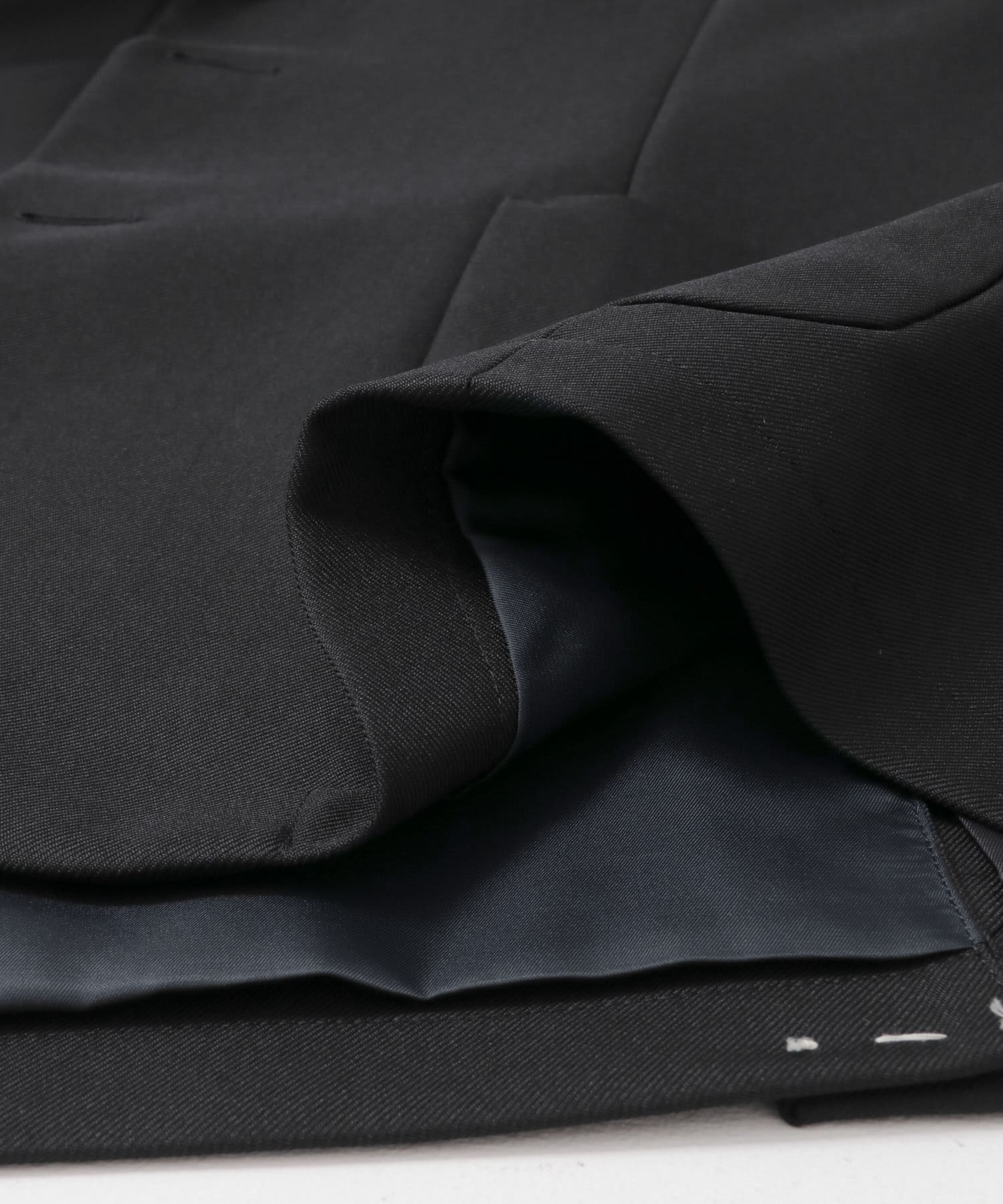 LIFE STYLE TAILOR　ウールライクツイルコンフォータブルジャケット NAVY S