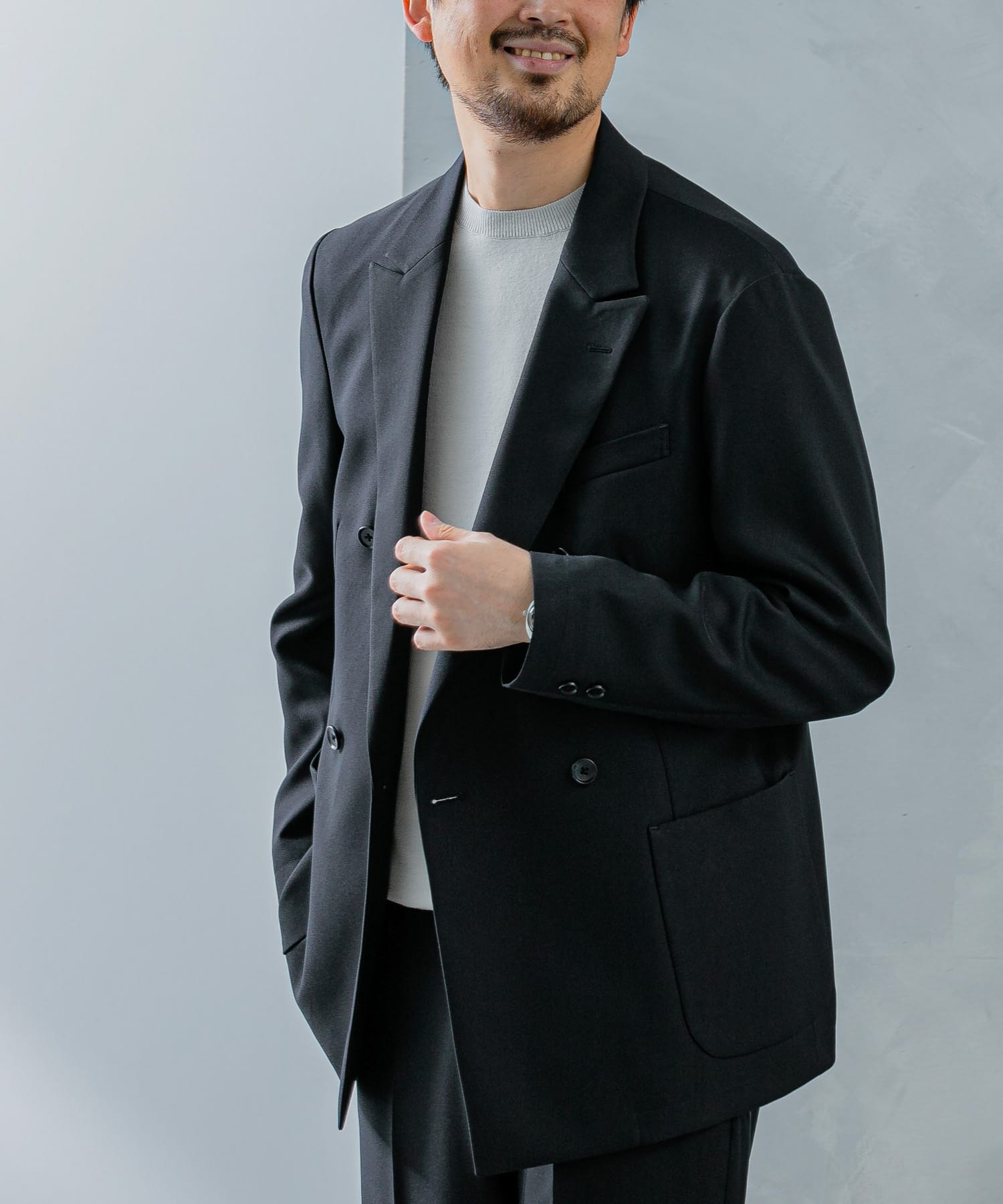 LIFE STYLE TAILOR ウールライクツイルコンフォータブルW ジャケット(S