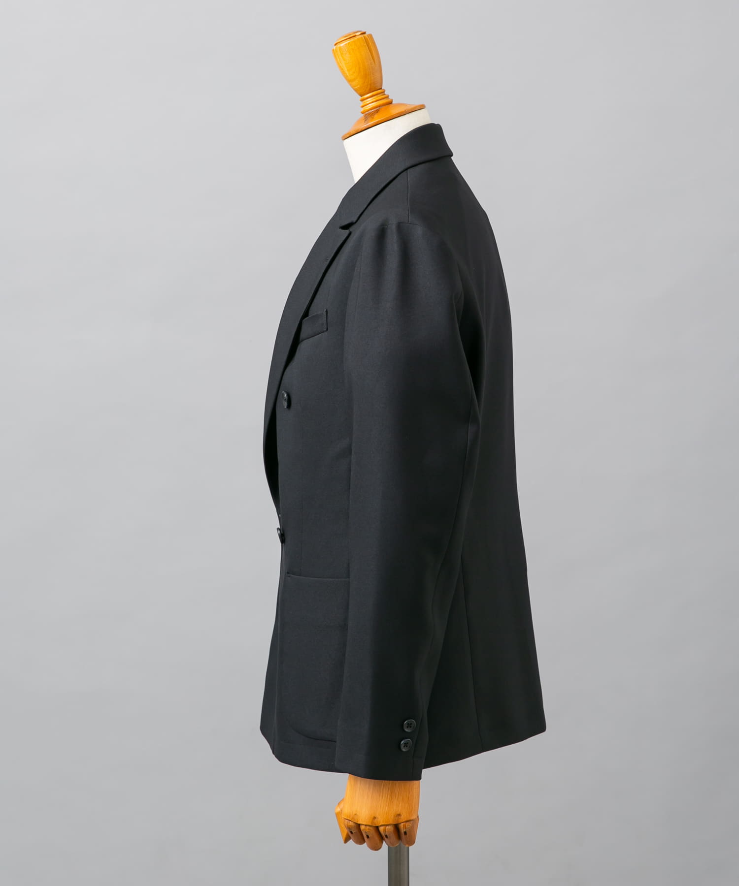 LIFE STYLE TAILOR　ウールライクツイルコンフォータブルW ジャケット NAVY S