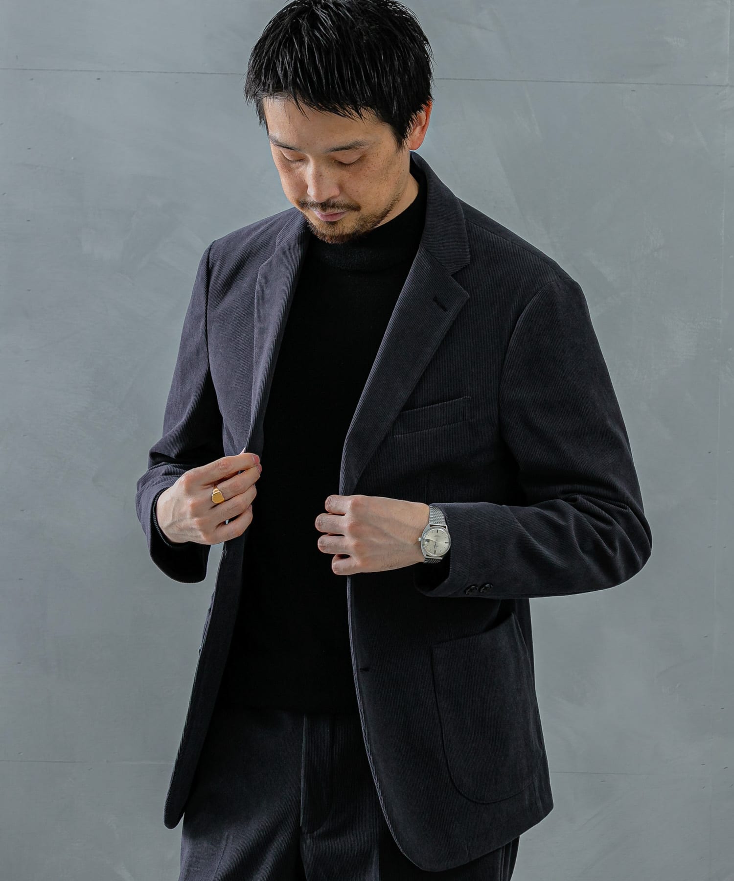 LIFE STYLE TAILOR　コーデュロイコンフォータブルジャケット