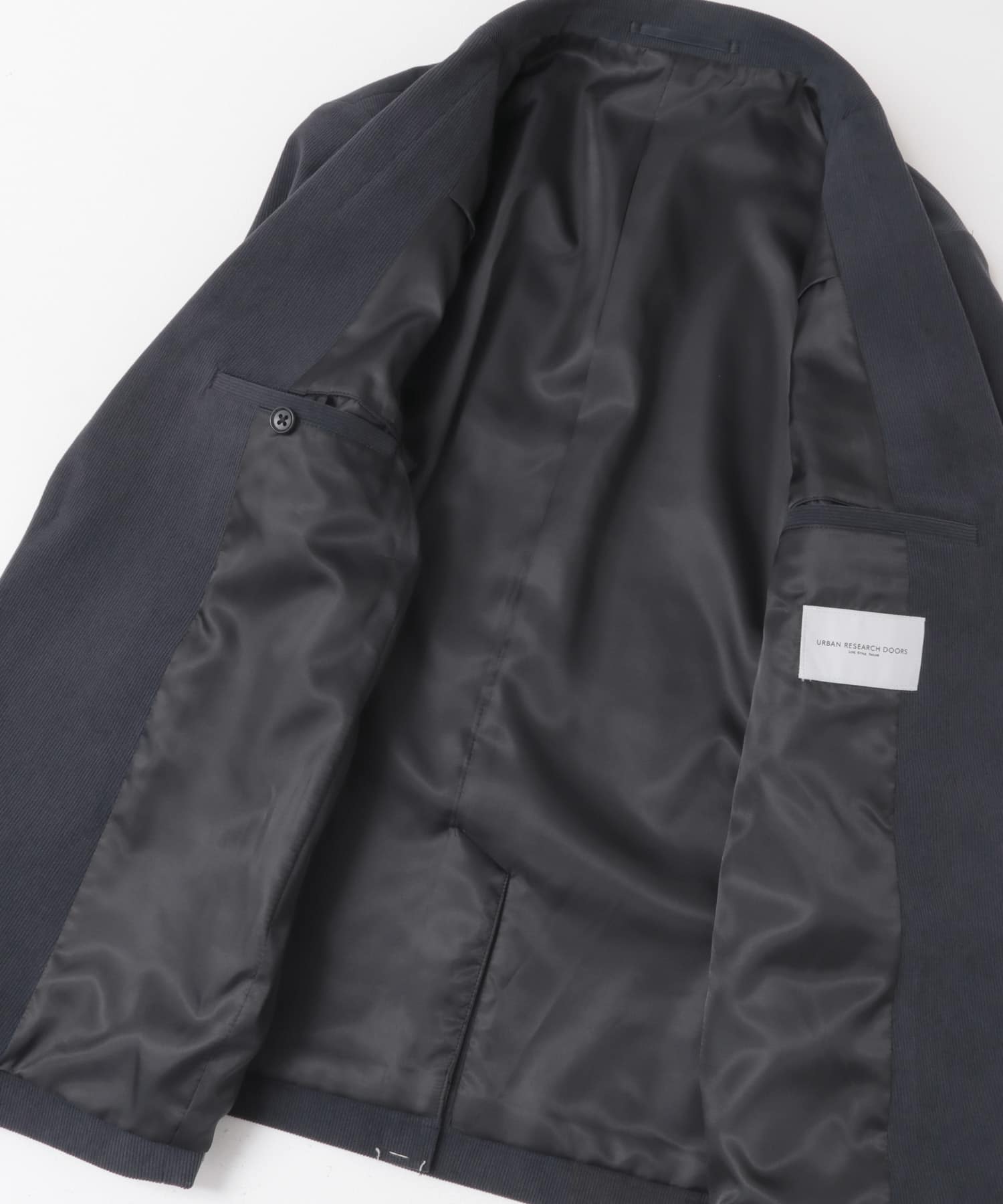 LIFE STYLE TAILOR　コーデュロイコンフォータブルジャケット NAVY GRAY S
