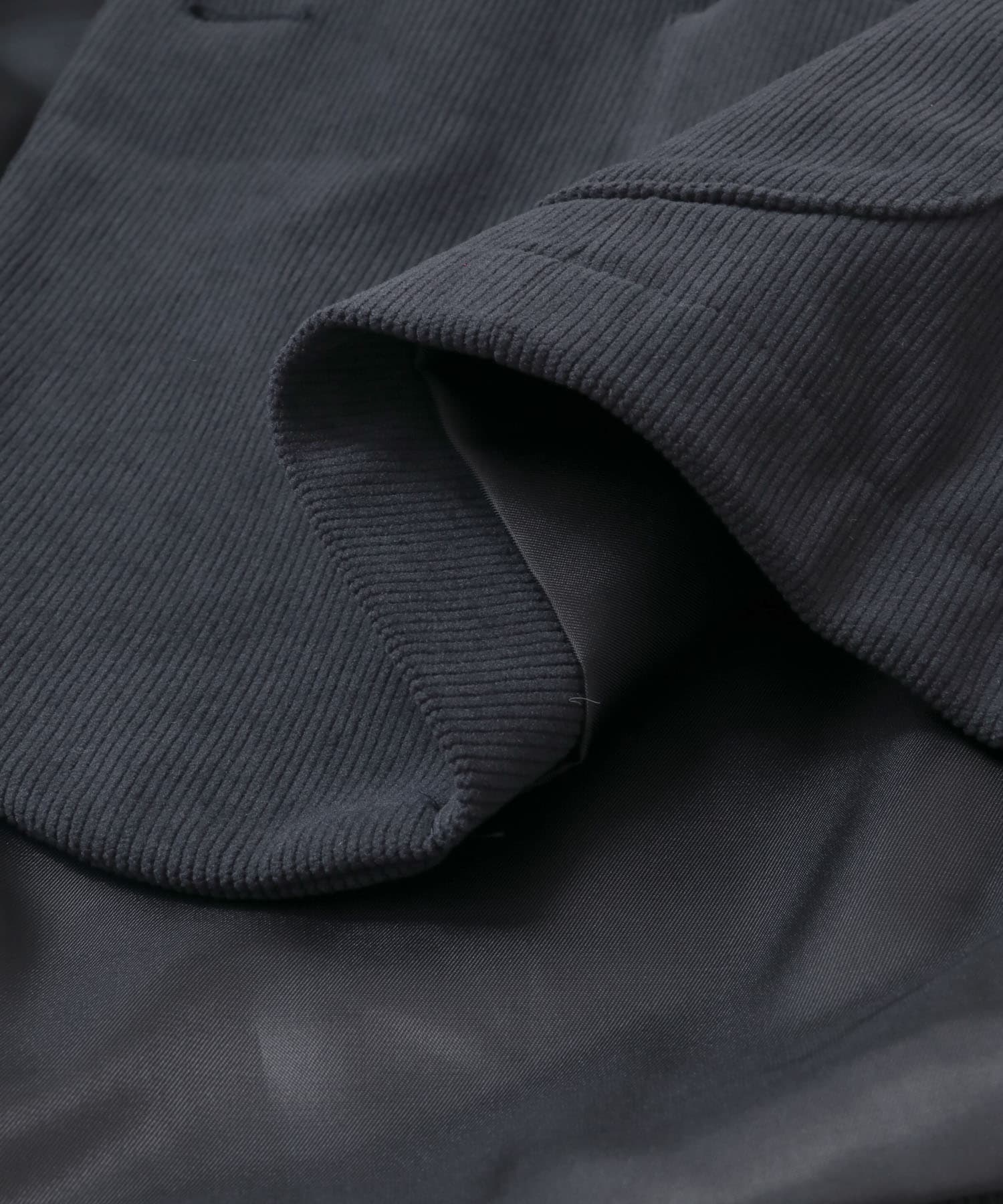 LIFE STYLE TAILOR　コーデュロイコンフォータブルジャケット NAVY GRAY S