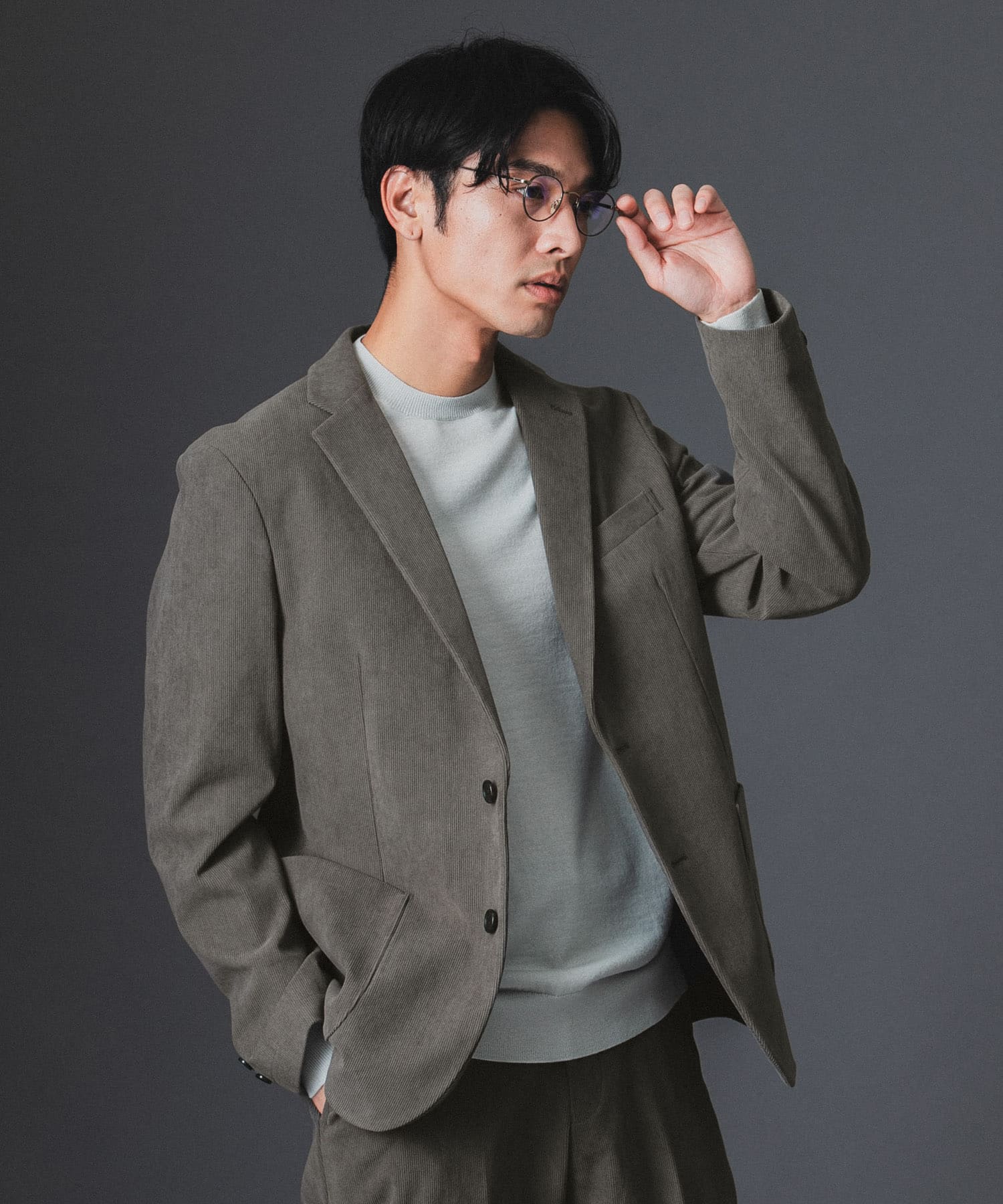 LIFE STYLE TAILOR　コーデュロイコンフォータブルジャケット