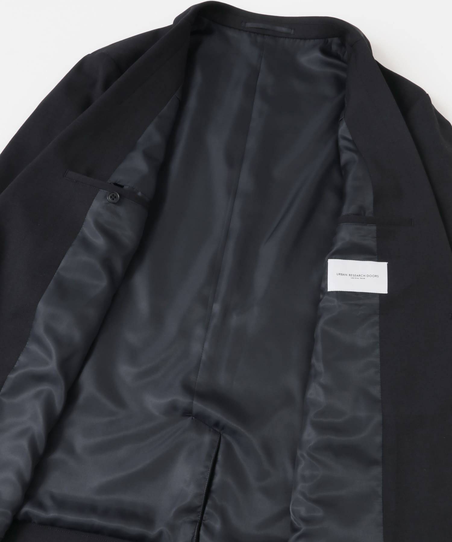 LIFE STYLE TAILOR　ウールライクストレッチコンフォータブルジャケット NAVY S