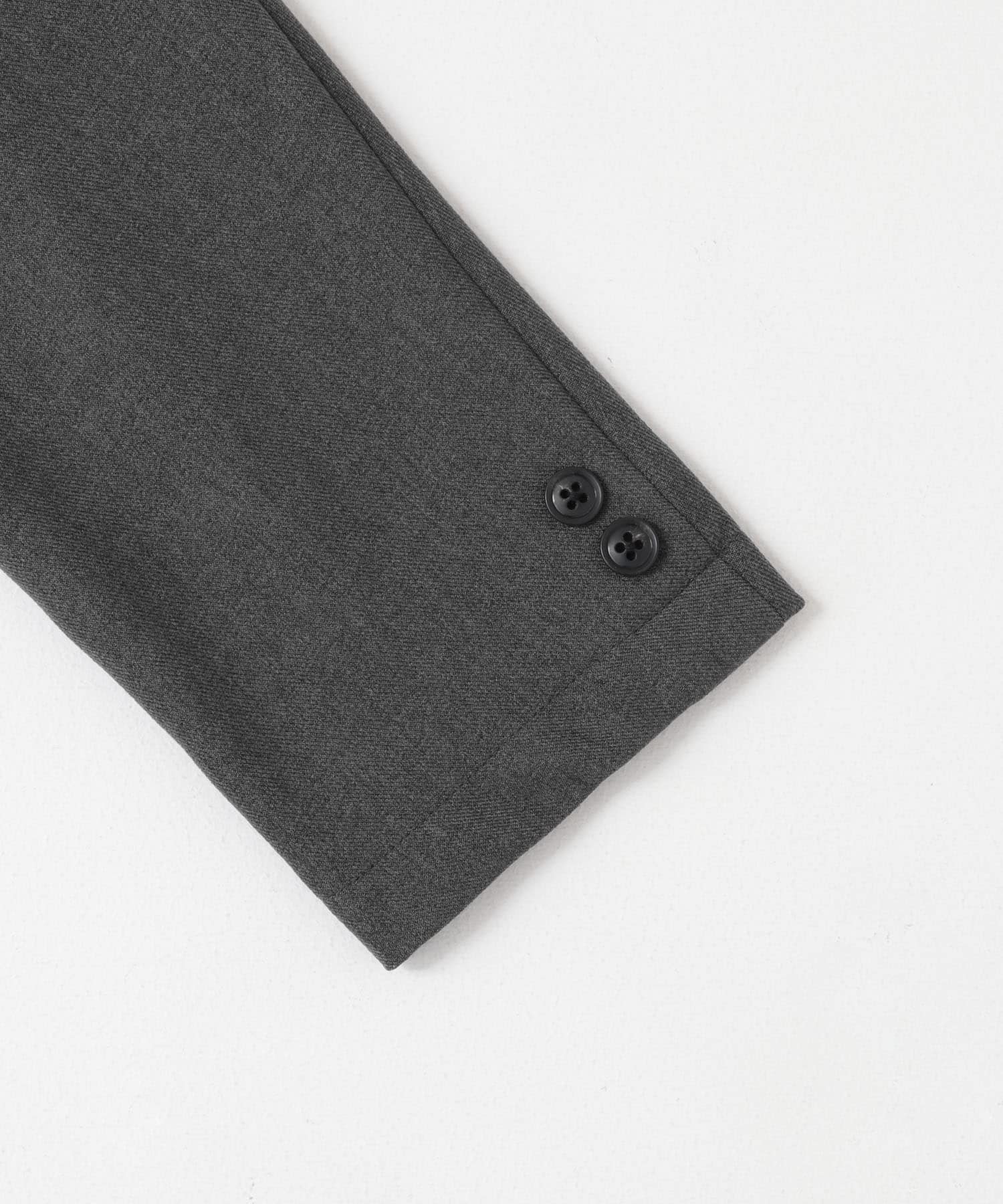 LIFE STYLE TAILOR　ブラッシュドウールライクストレッチジャケット GRAY S
