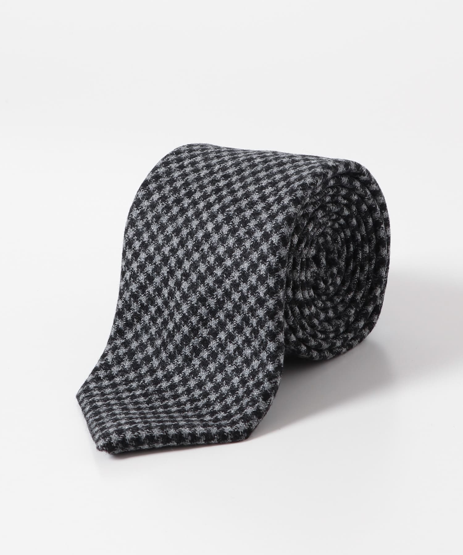 LIFE STYLE TAILOR　DELFINOファブリックタイ1 06BLACK-CH -