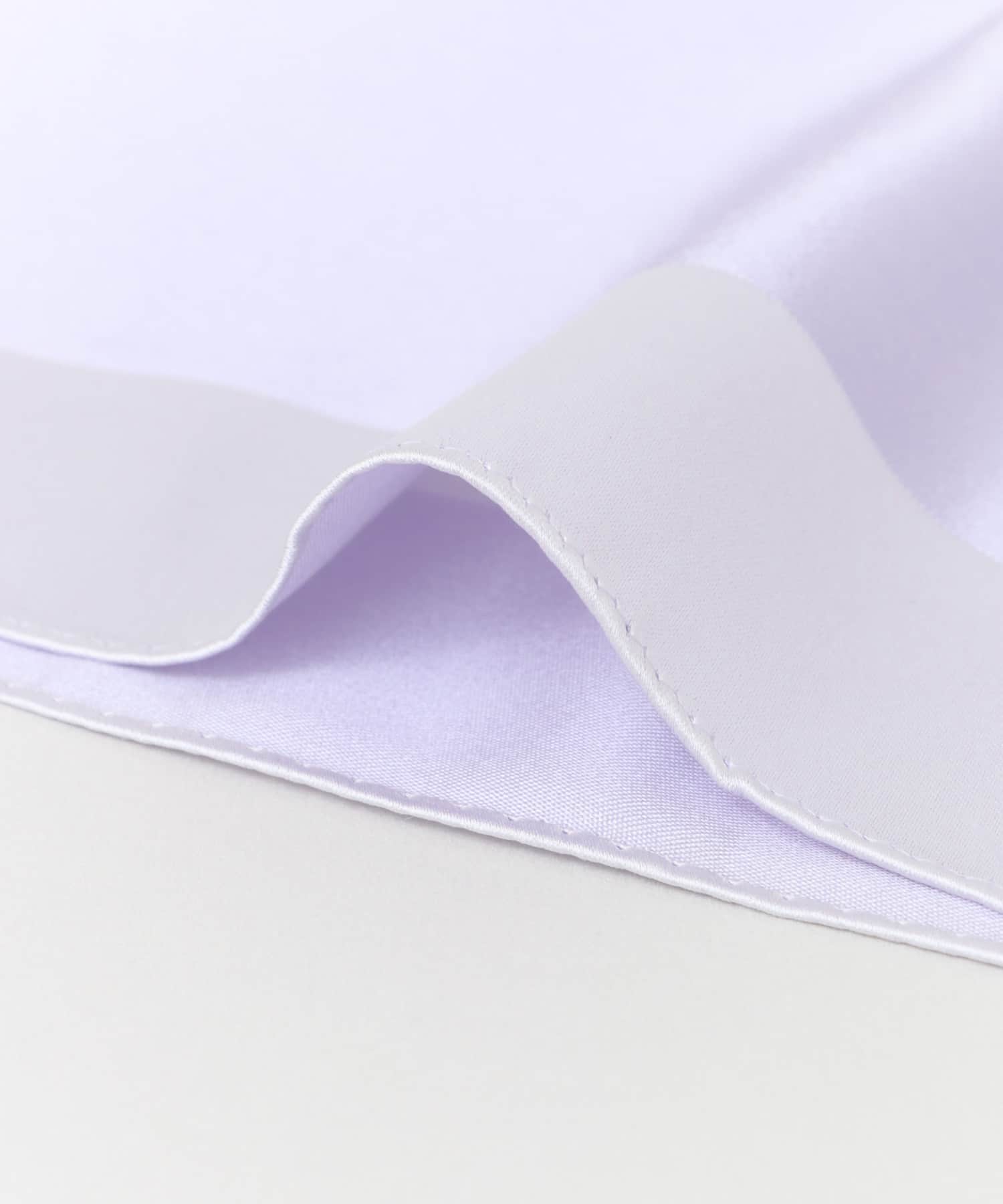 LIFE STYLE TAILOR　シルクプレーンチーフ LAVENDER FREE