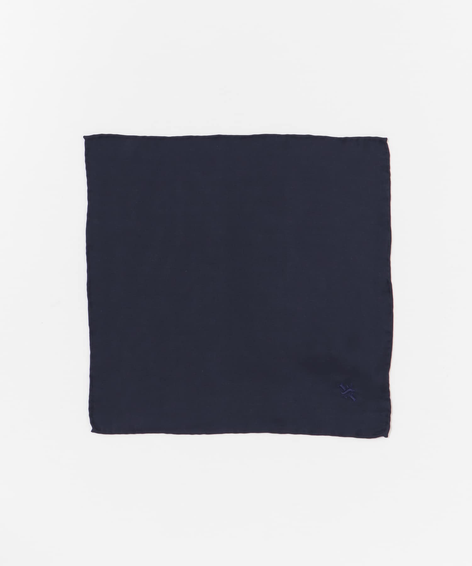 LIFE STYLE TAILOR　シルクチーフ NAVY FREE