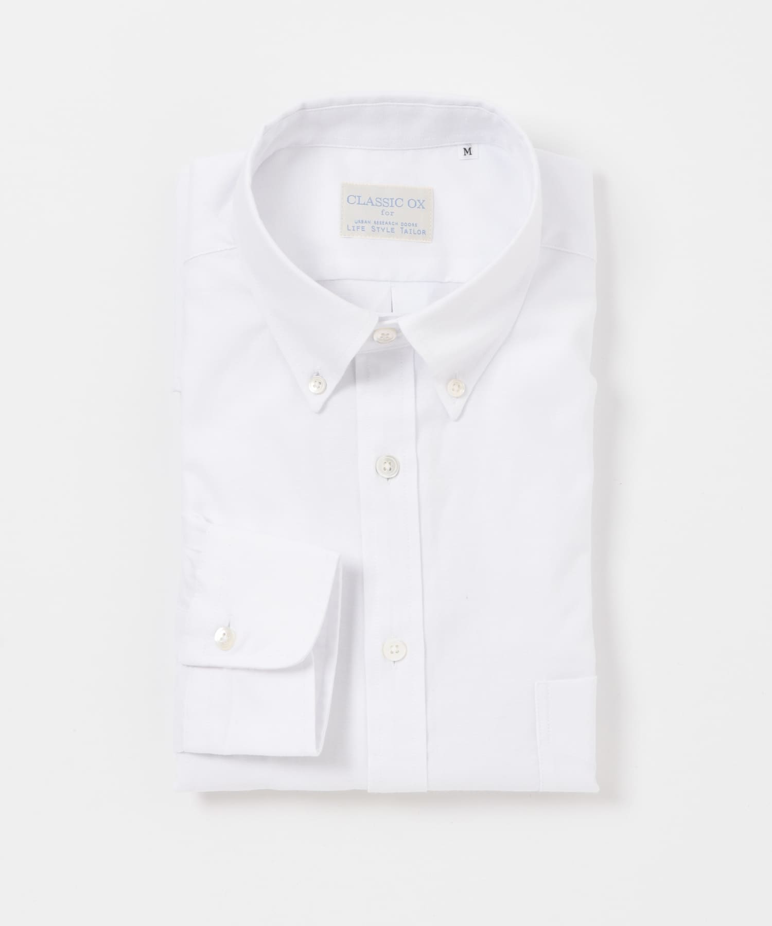 『イージーケア』LIFE STYLE TAILOR　マルチスペック CLASSIC OX BDシャツ WHITE S