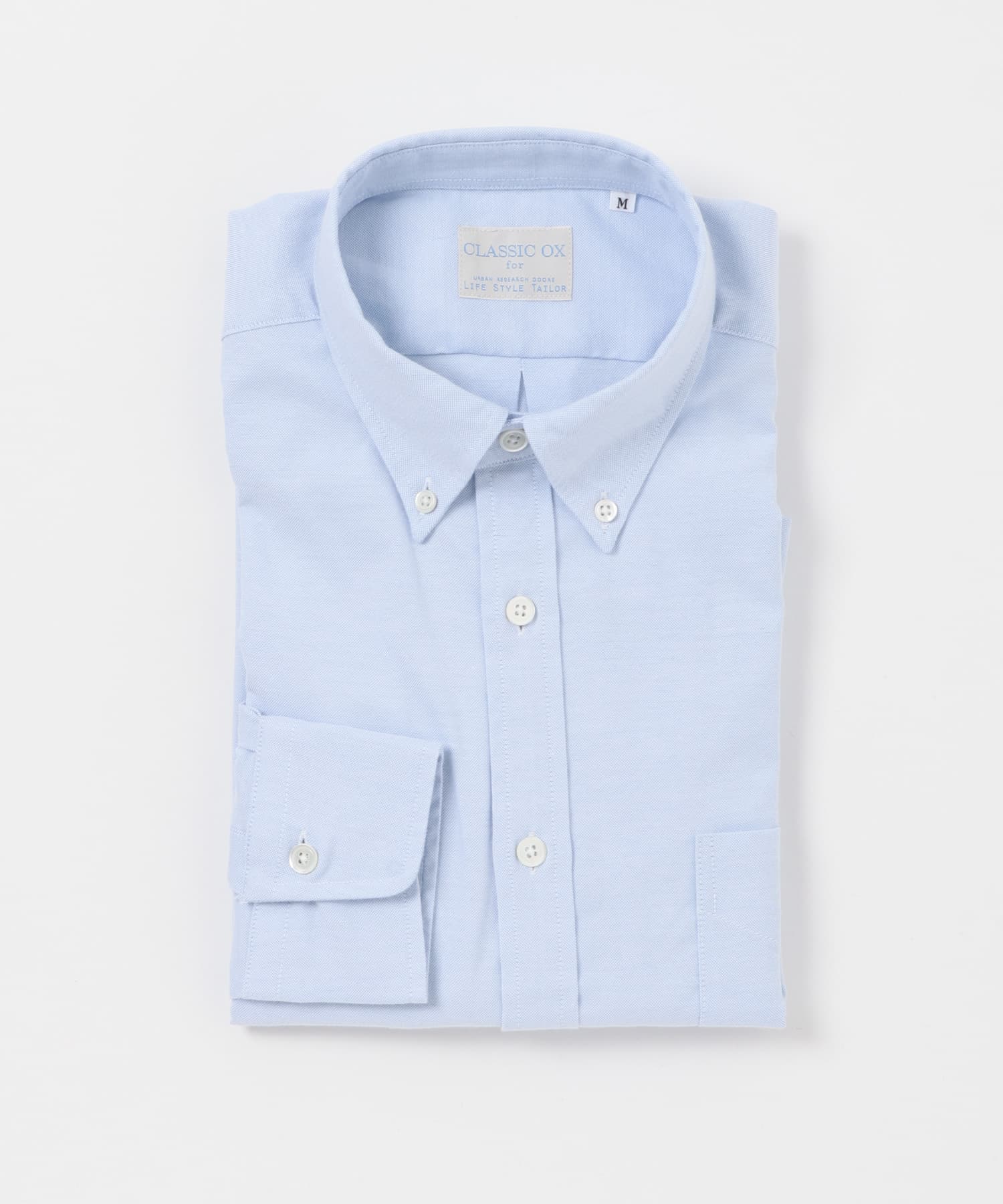 『イージーケア』LIFE STYLE TAILOR　マルチスペック CLASSIC OX BDシャツ BLUE S