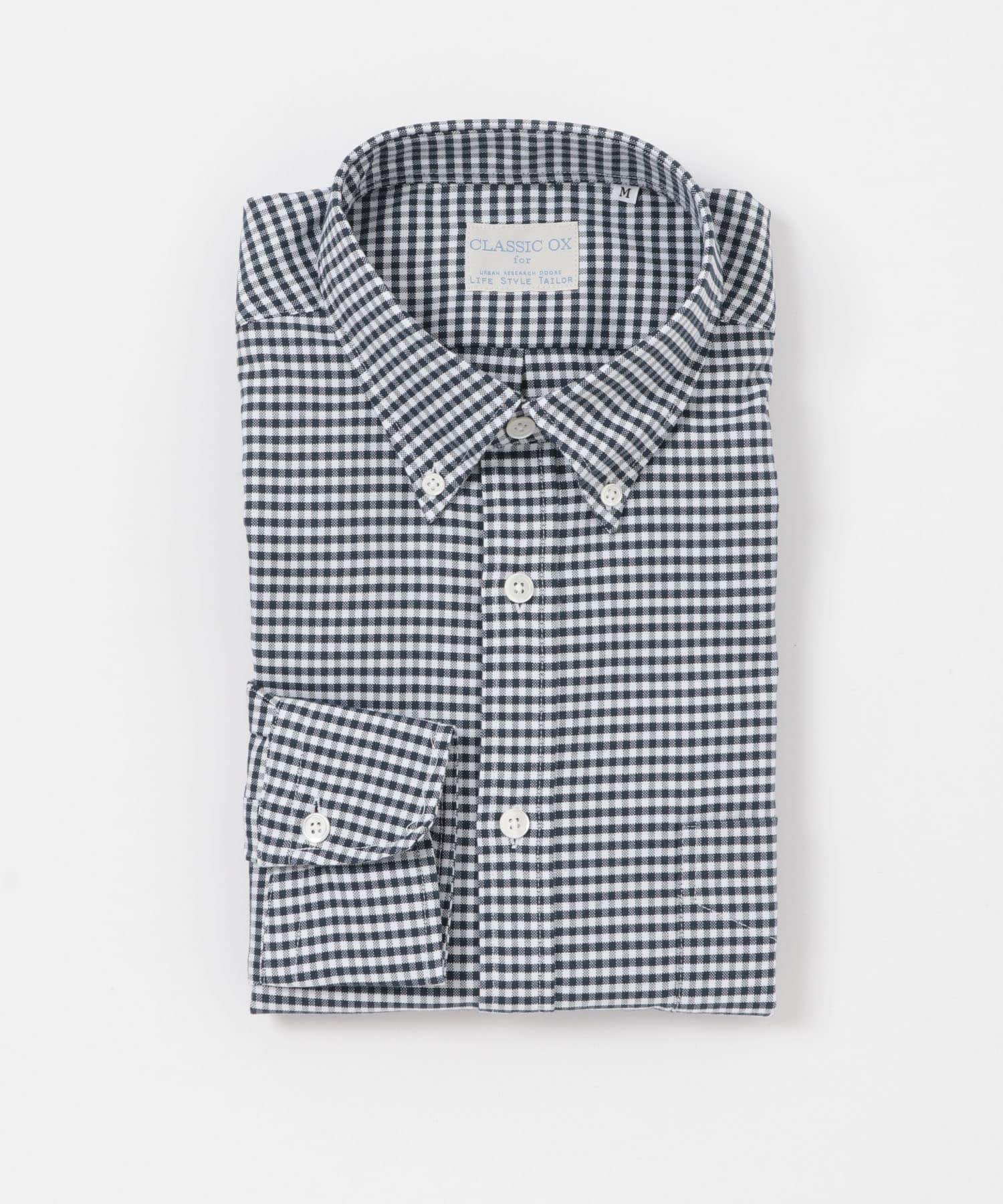 『イージーケア』LIFE STYLE TAILOR　マルチスペック CLASSIC OX BDシャツ NAVY-CH S