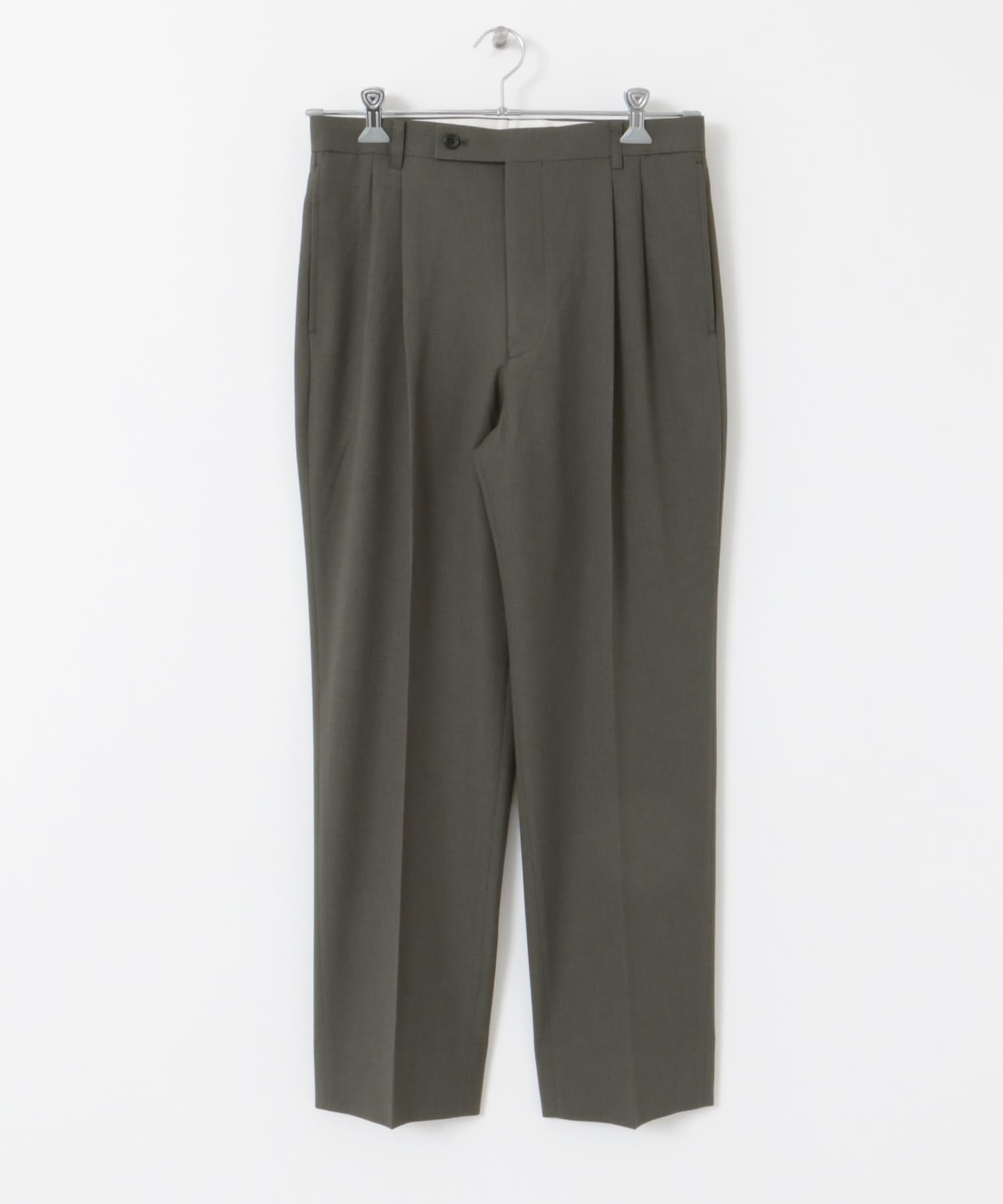 『イージーケア』LIFE STYLE TAILOR　ストレッチオックス2タックパンツ GRAY S