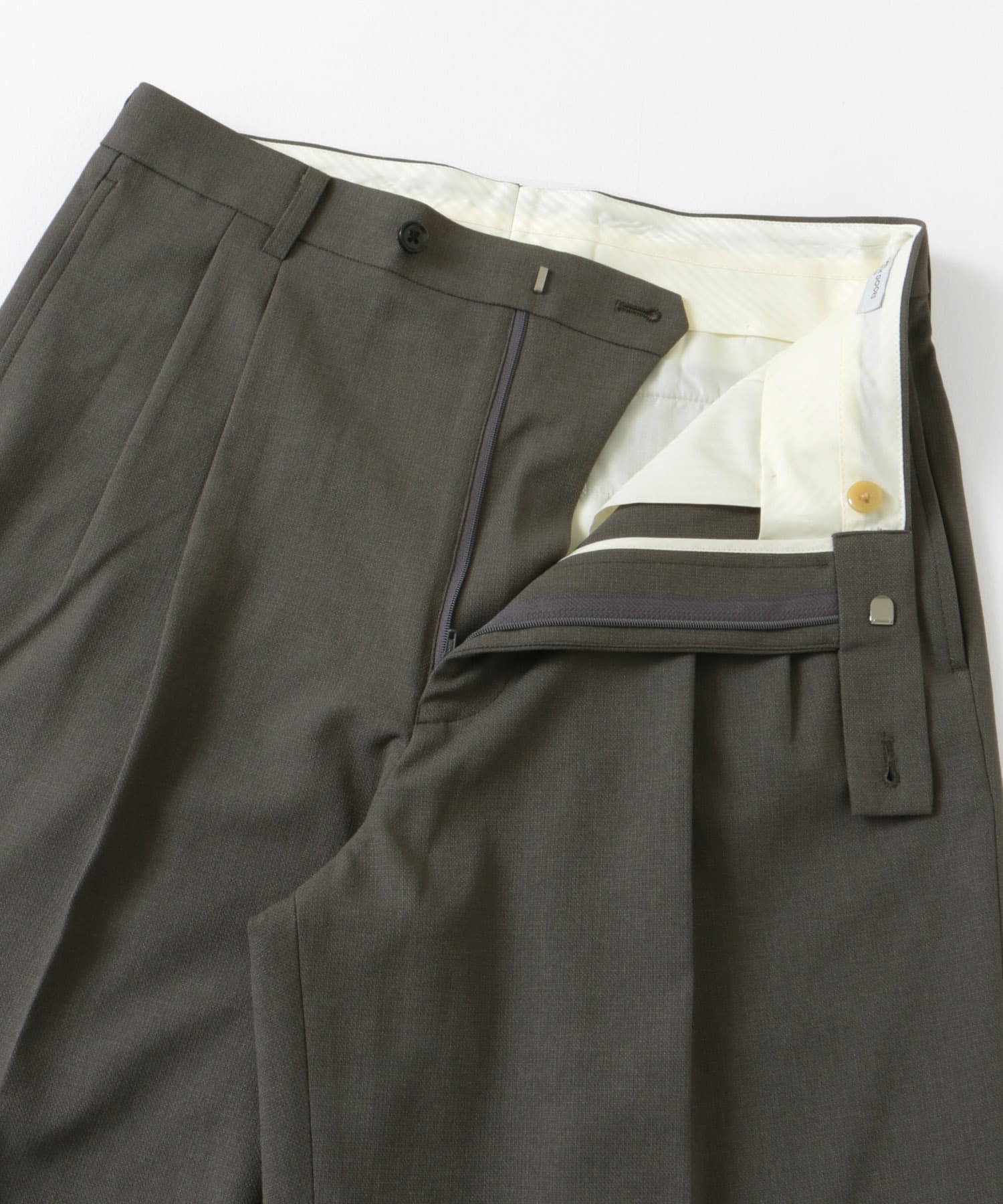 『イージーケア』LIFE STYLE TAILOR　ストレッチオックス2タックパンツ GRAY S