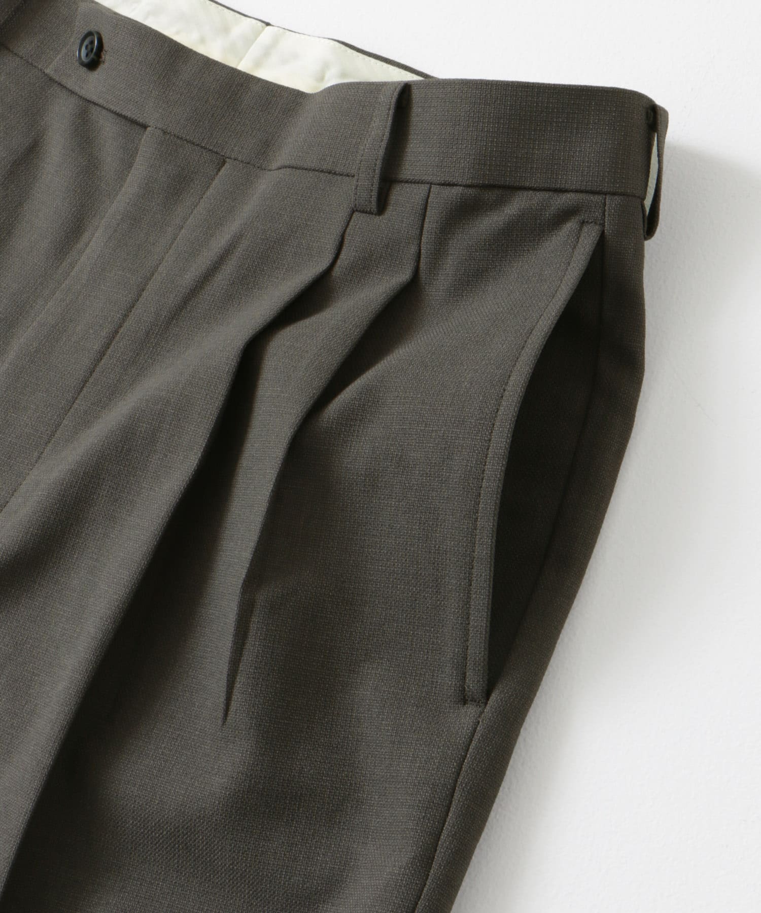 『イージーケア』LIFE STYLE TAILOR　ストレッチオックス2タックパンツ GRAY S