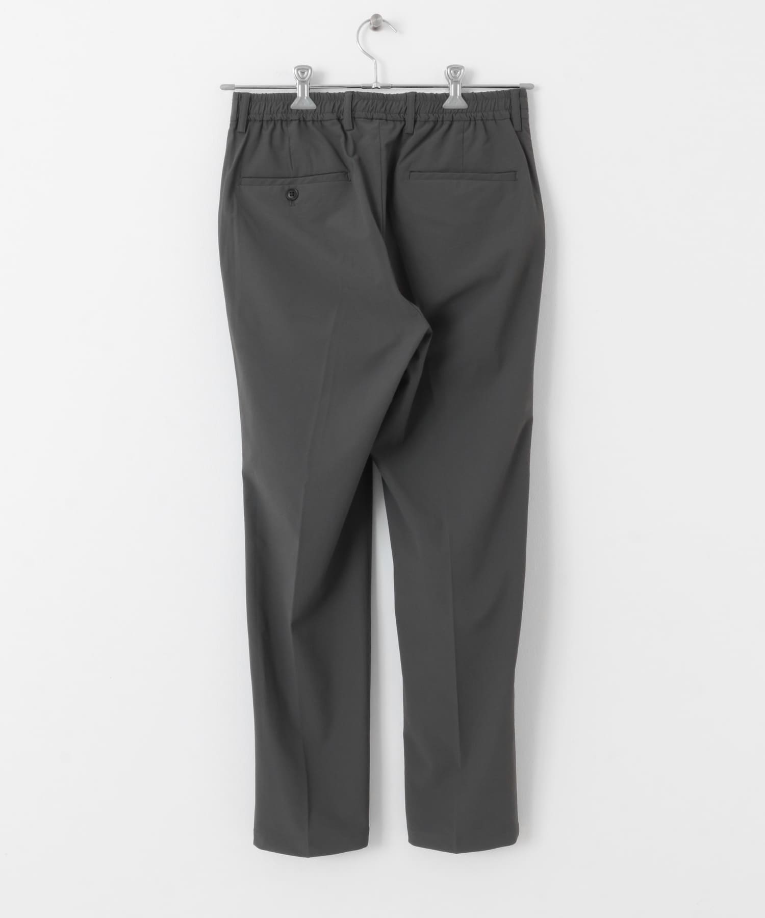 『イージーケア』LIFE STYLE TAILOR　リップストップナイロンストレッチパンツ GRAY S