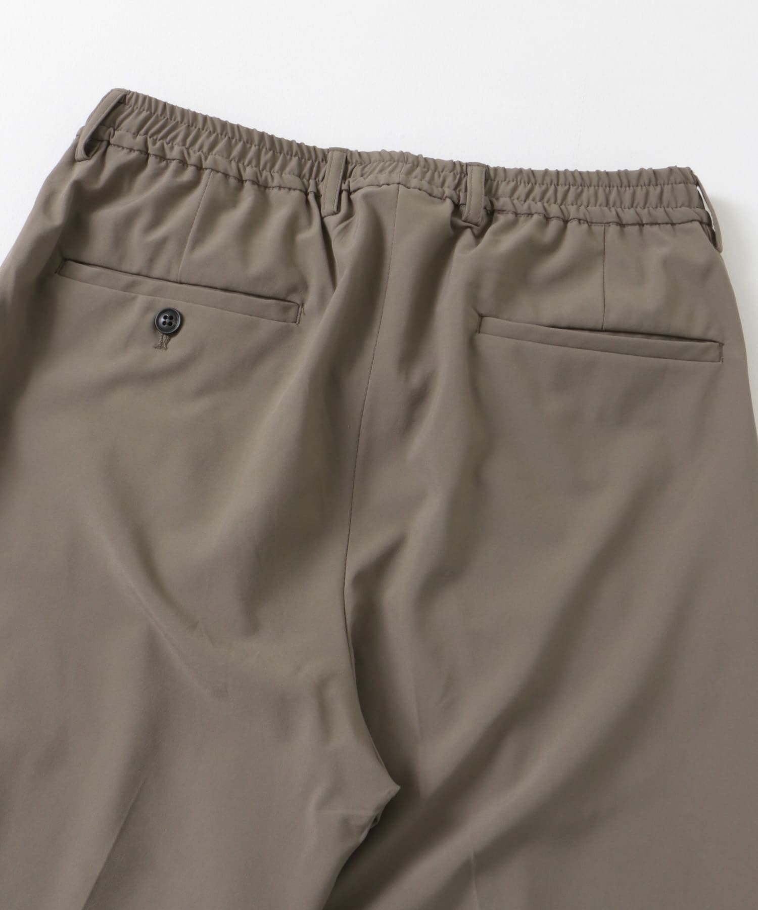 『イージーケア』LIFE STYLE TAILOR　4WAYストレッチポリエステルパンツ BEIGE S