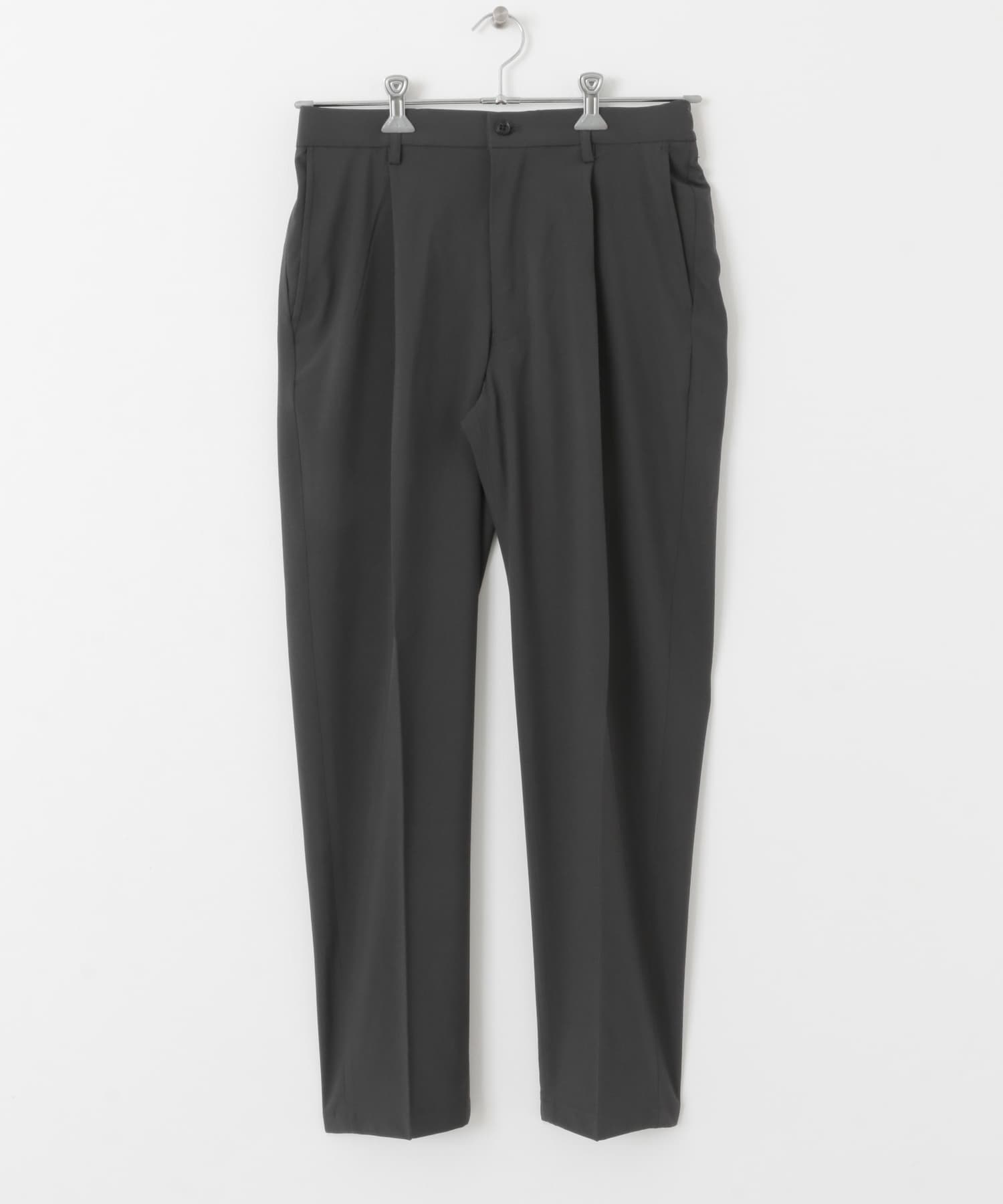 『イージーケア』LIFE STYLE TAILOR　4WAYストレッチポリエステルパンツ GRAY S