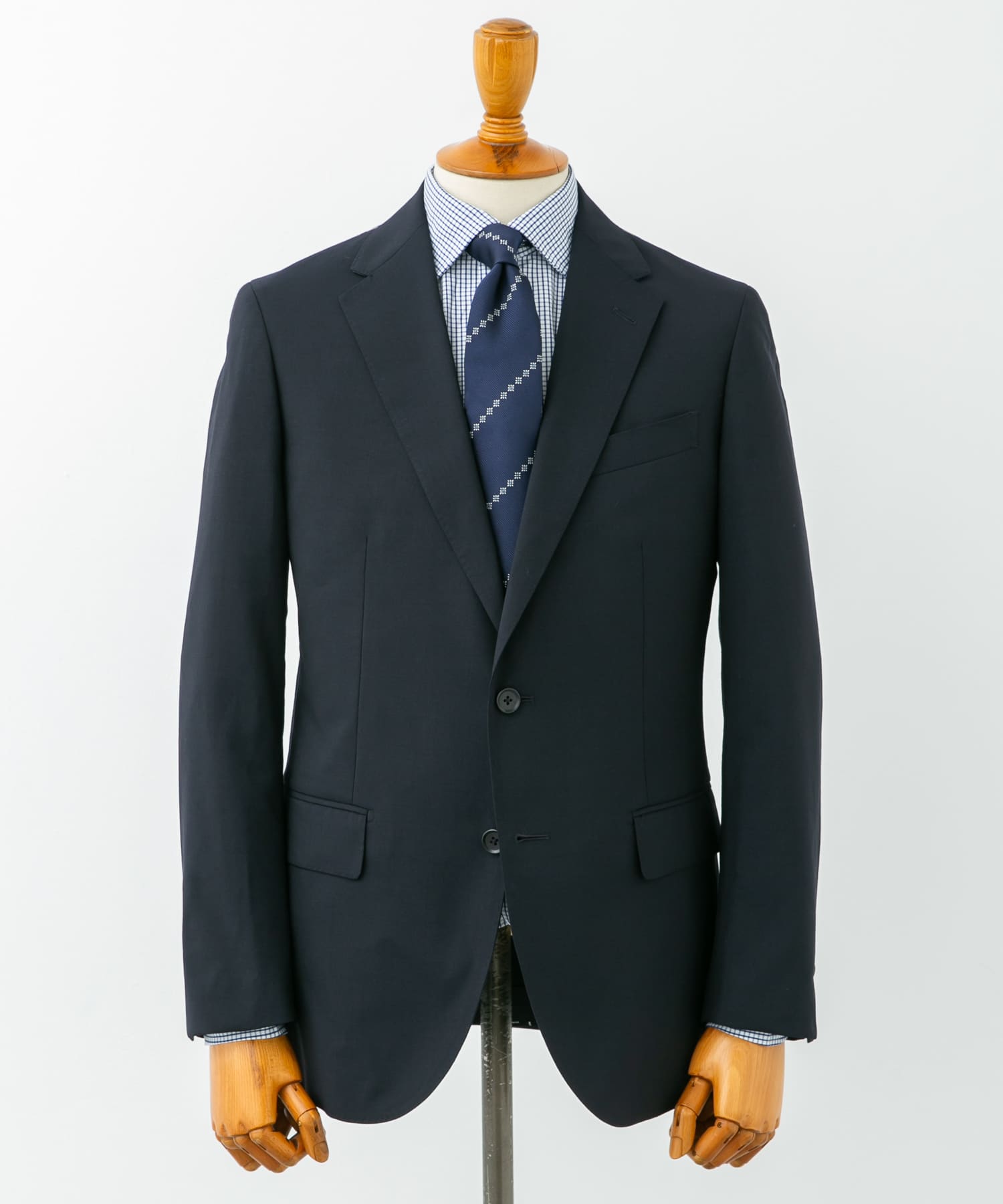 LIFE STYLE TAILOR　ウォッシャブルストレッチジャケット NAVY 48