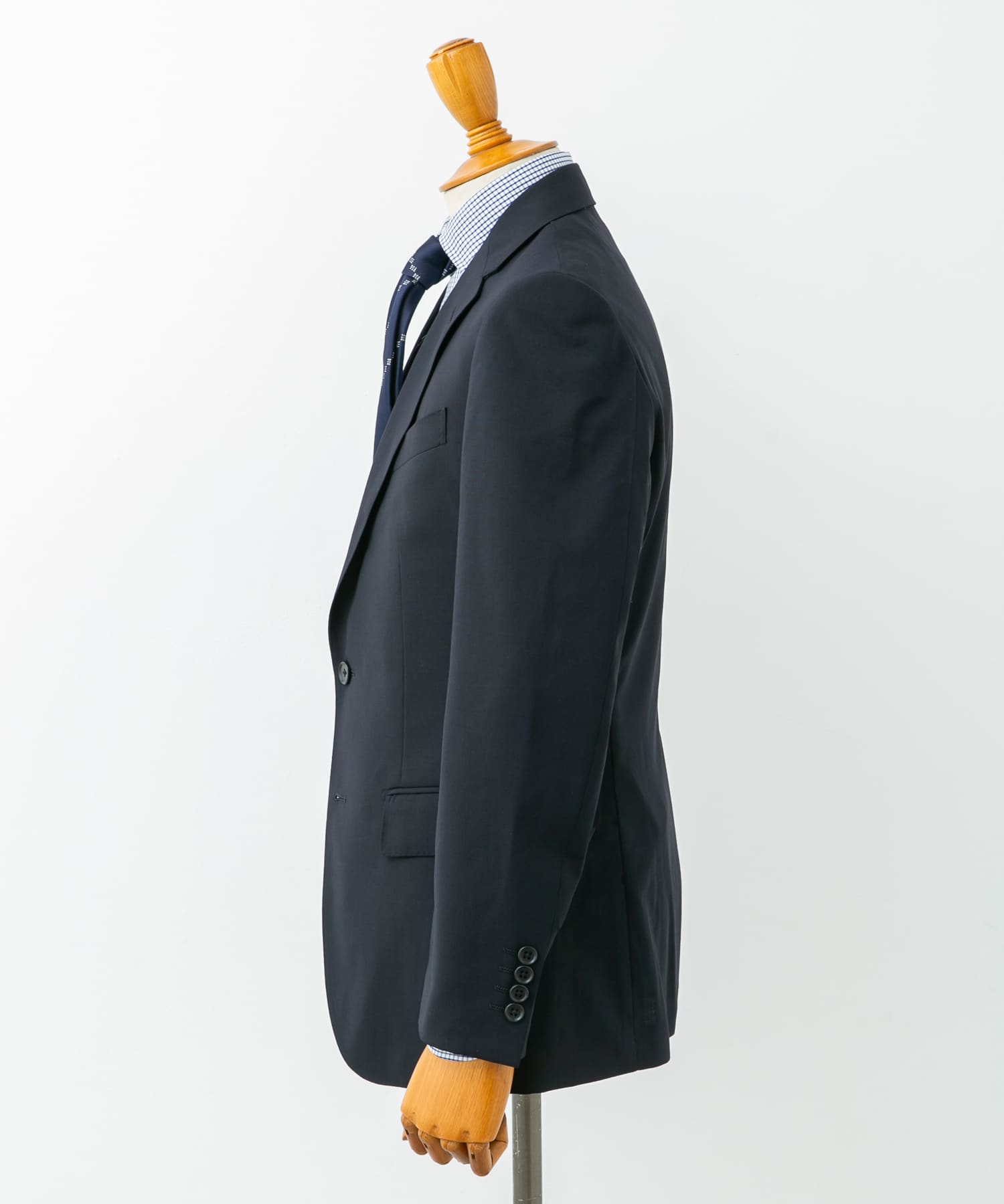 LIFE STYLE TAILOR　ウォッシャブルストレッチジャケット NAVY 48