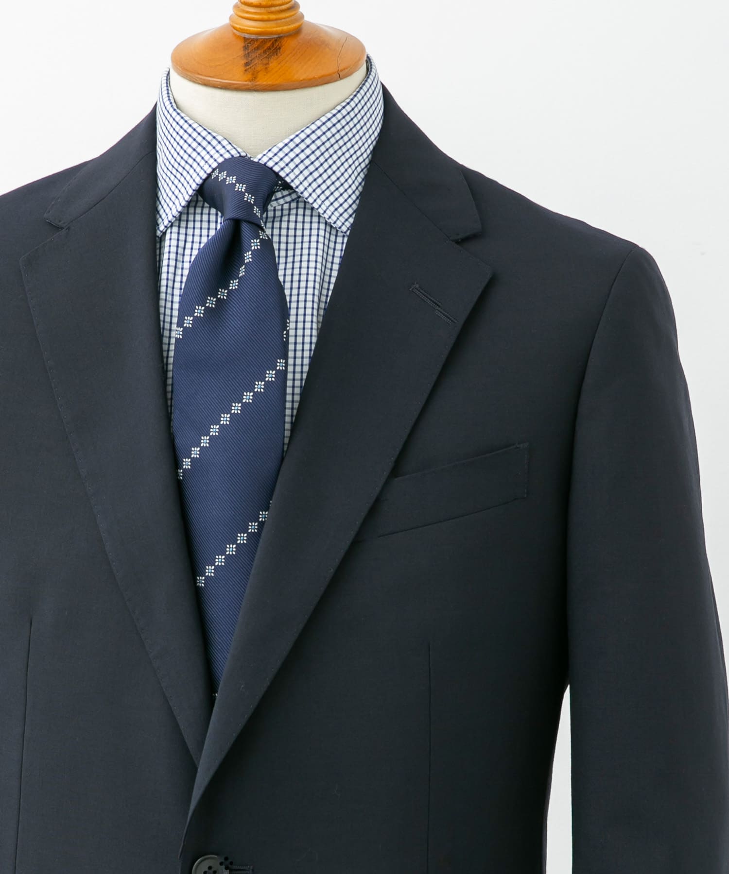 LIFE STYLE TAILOR　ウォッシャブルストレッチジャケット NAVY 48