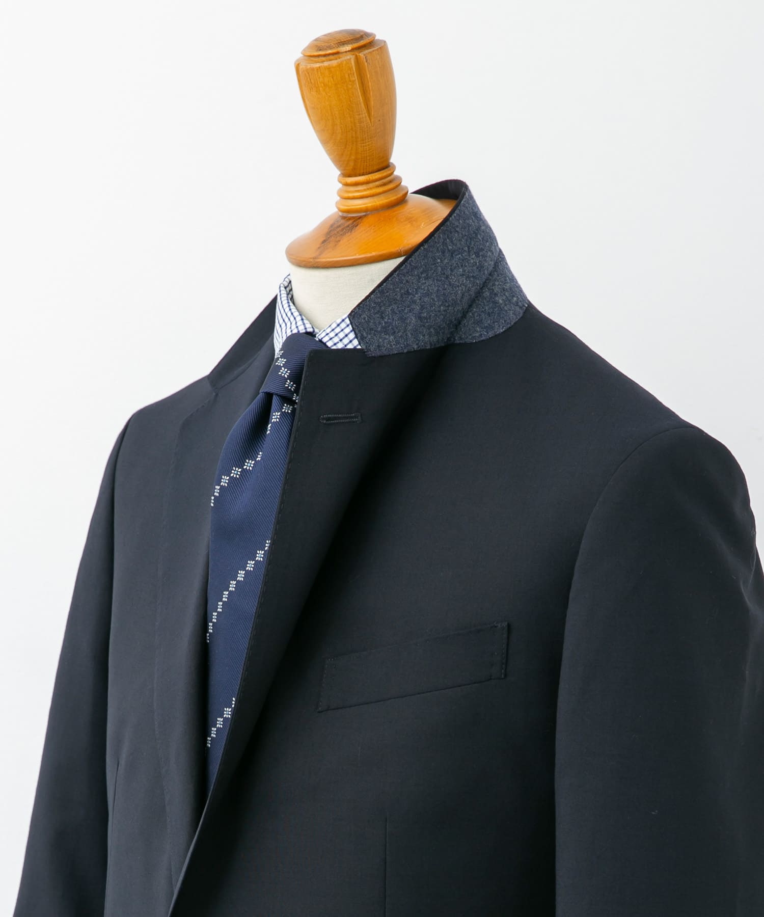 LIFE STYLE TAILOR　ウォッシャブルストレッチジャケット NAVY 48