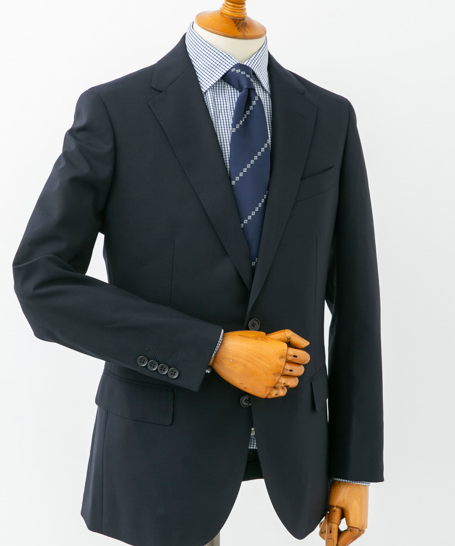 LIFE STYLE TAILOR　ウォッシャブルストレッチジャケット NAVY 50