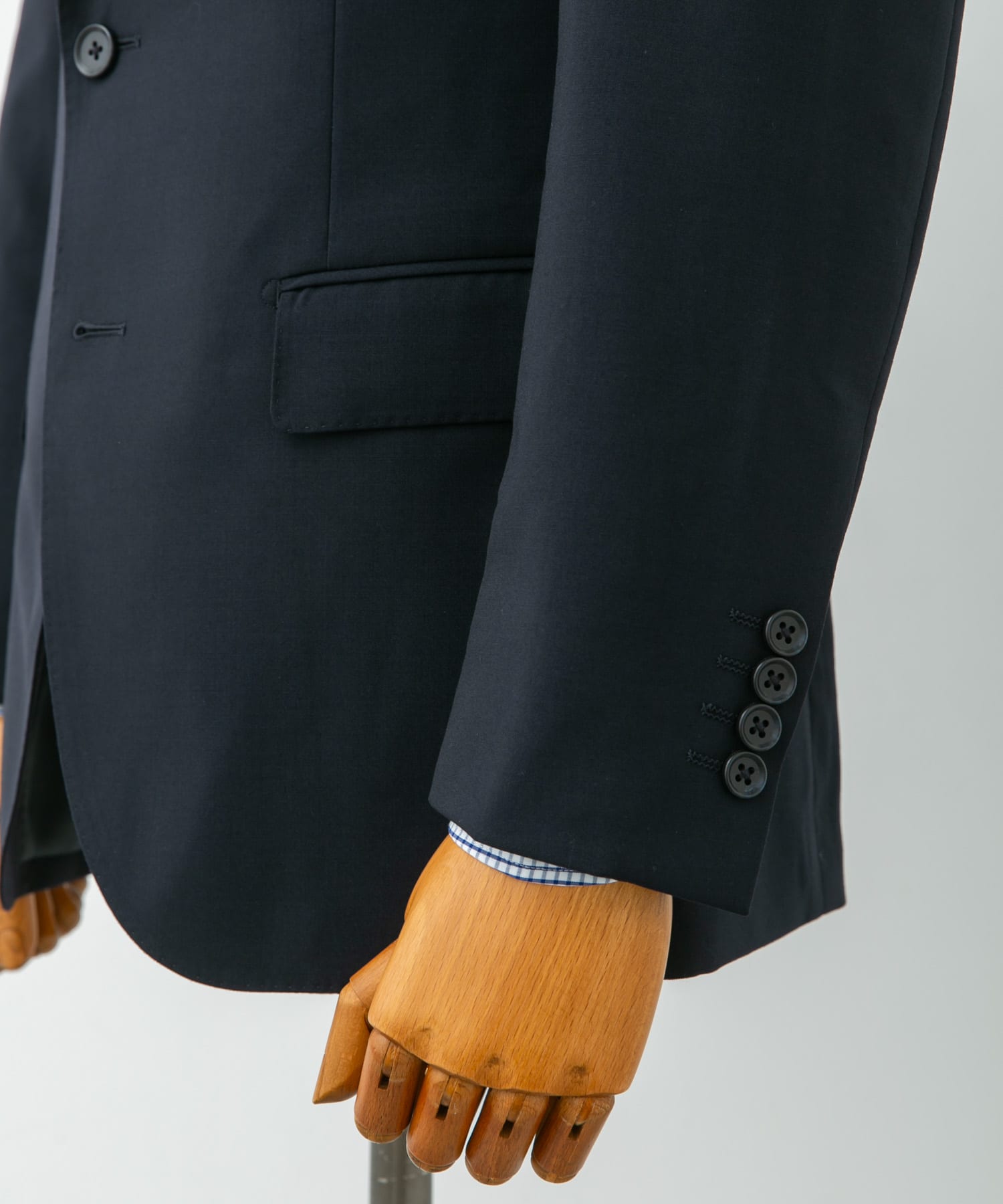 LIFE STYLE TAILOR　ウォッシャブルストレッチジャケット NAVY 50