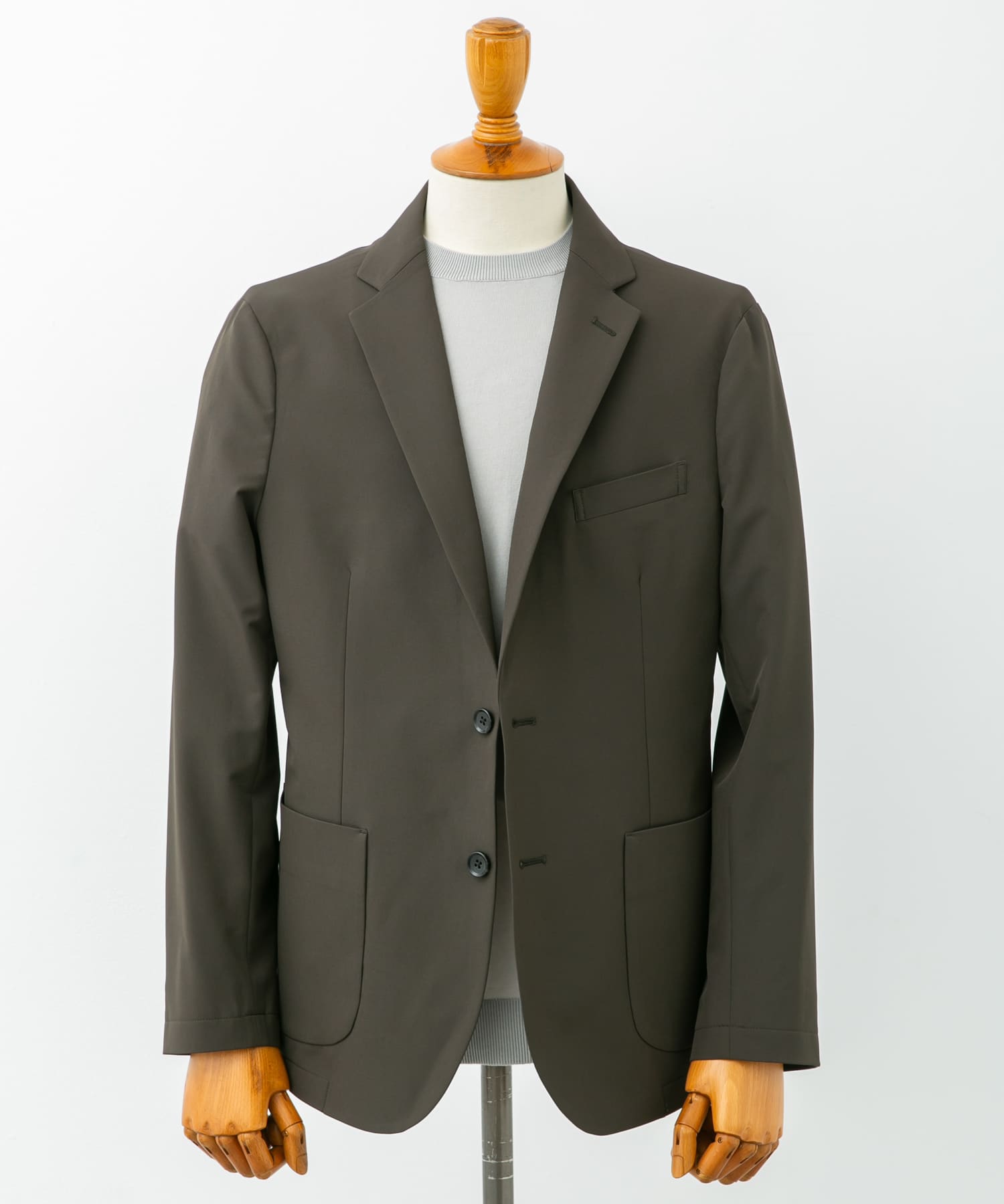 『イージーケア』LIFE STYLE TAILOR　4WAYストレッチコンフォータブルジャケット KHAKI M