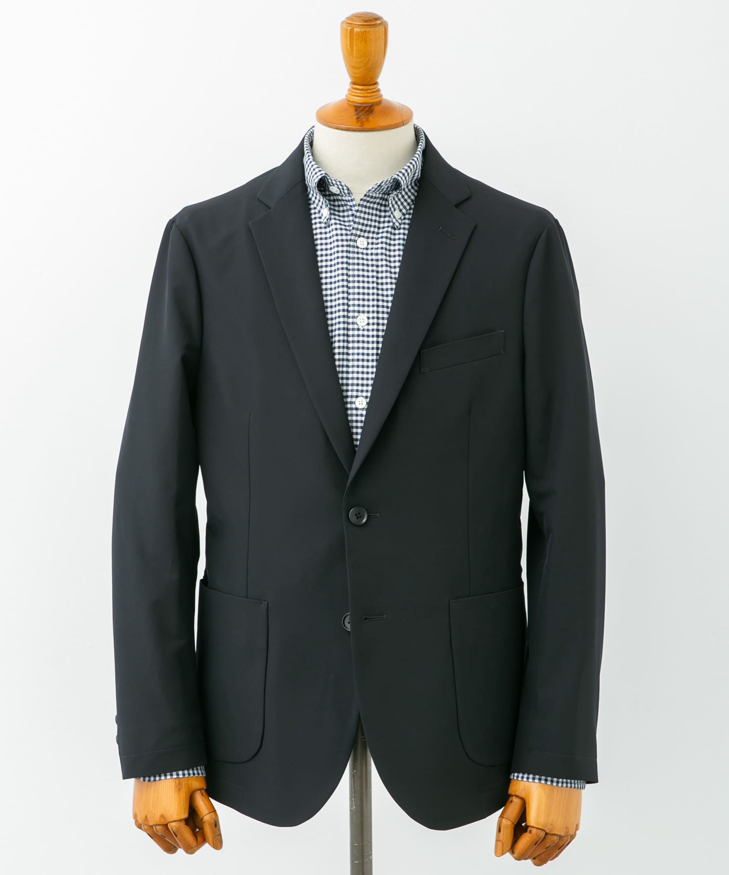 『イージーケア』LIFE STYLE TAILOR　4WAYストレッチコンフォータブルジャケット NAVY S