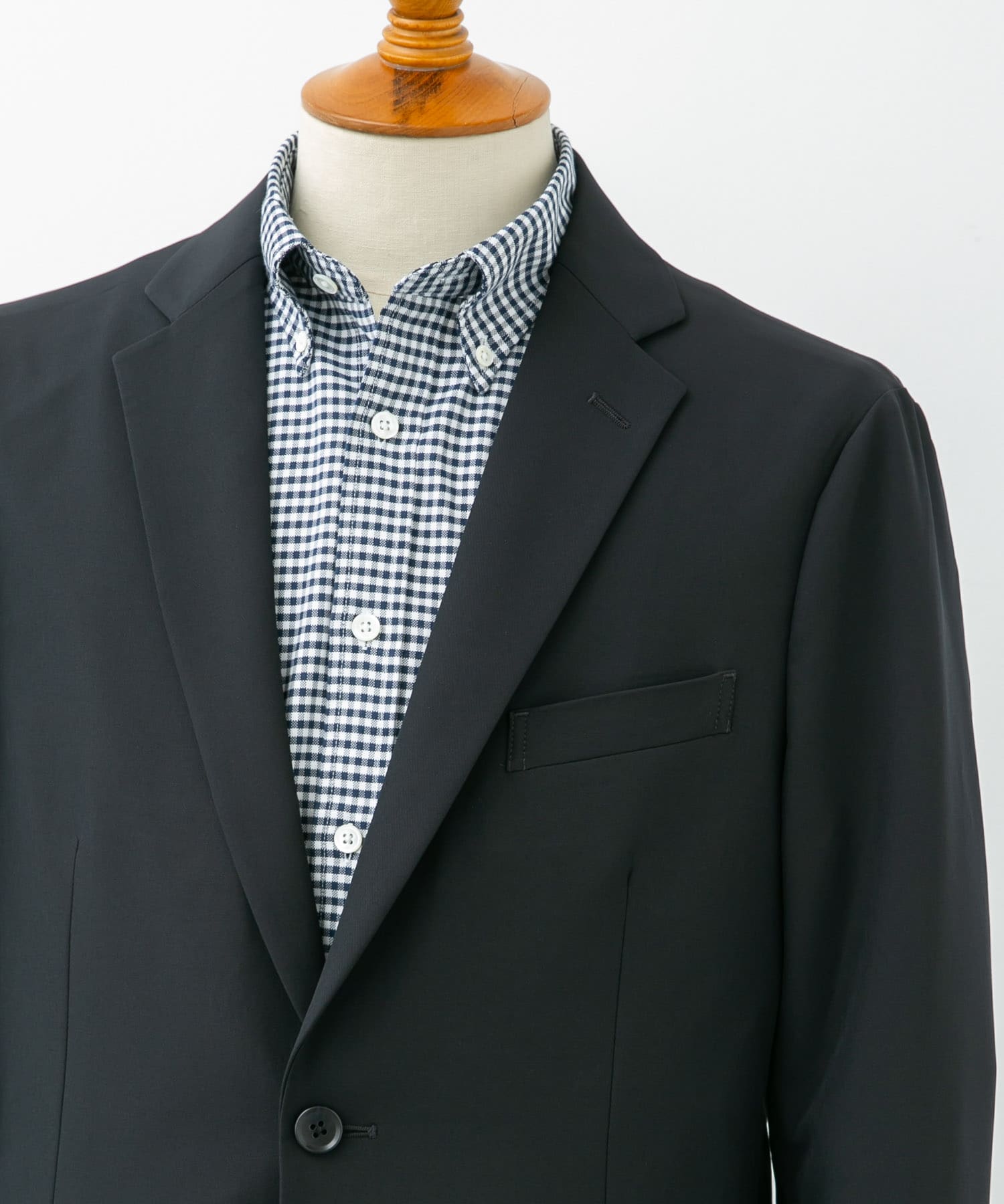 『イージーケア』LIFE STYLE TAILOR　4WAYストレッチコンフォータブルジャケット NAVY M