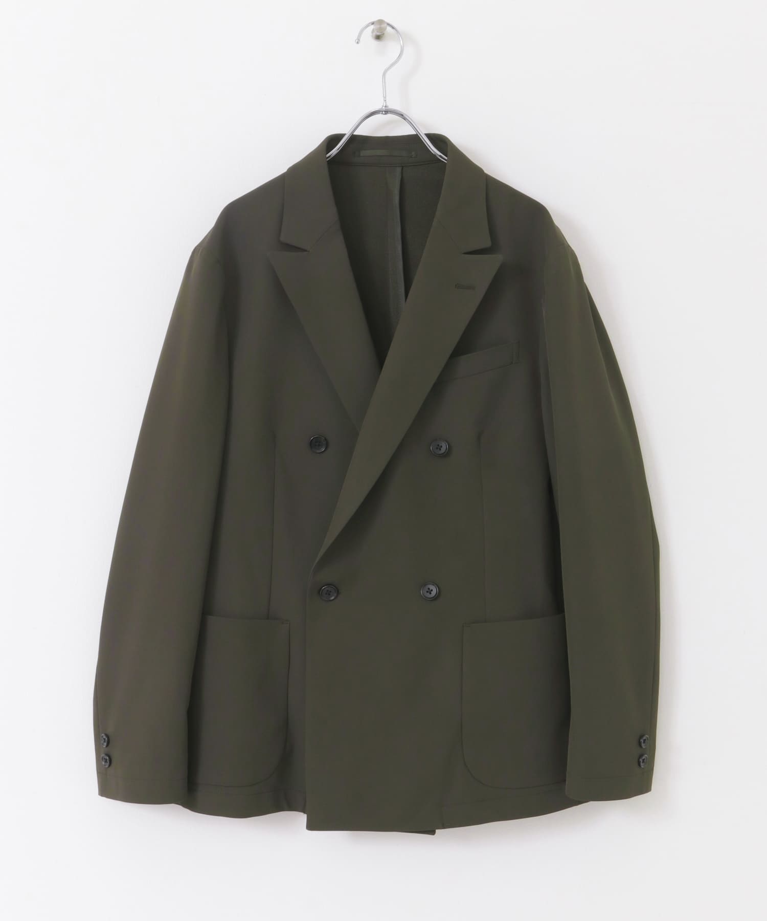 『イージーケア』LIFE STYLE TAILOR　4WAYストレッチコンフォータブルWジャケット KHAKI S