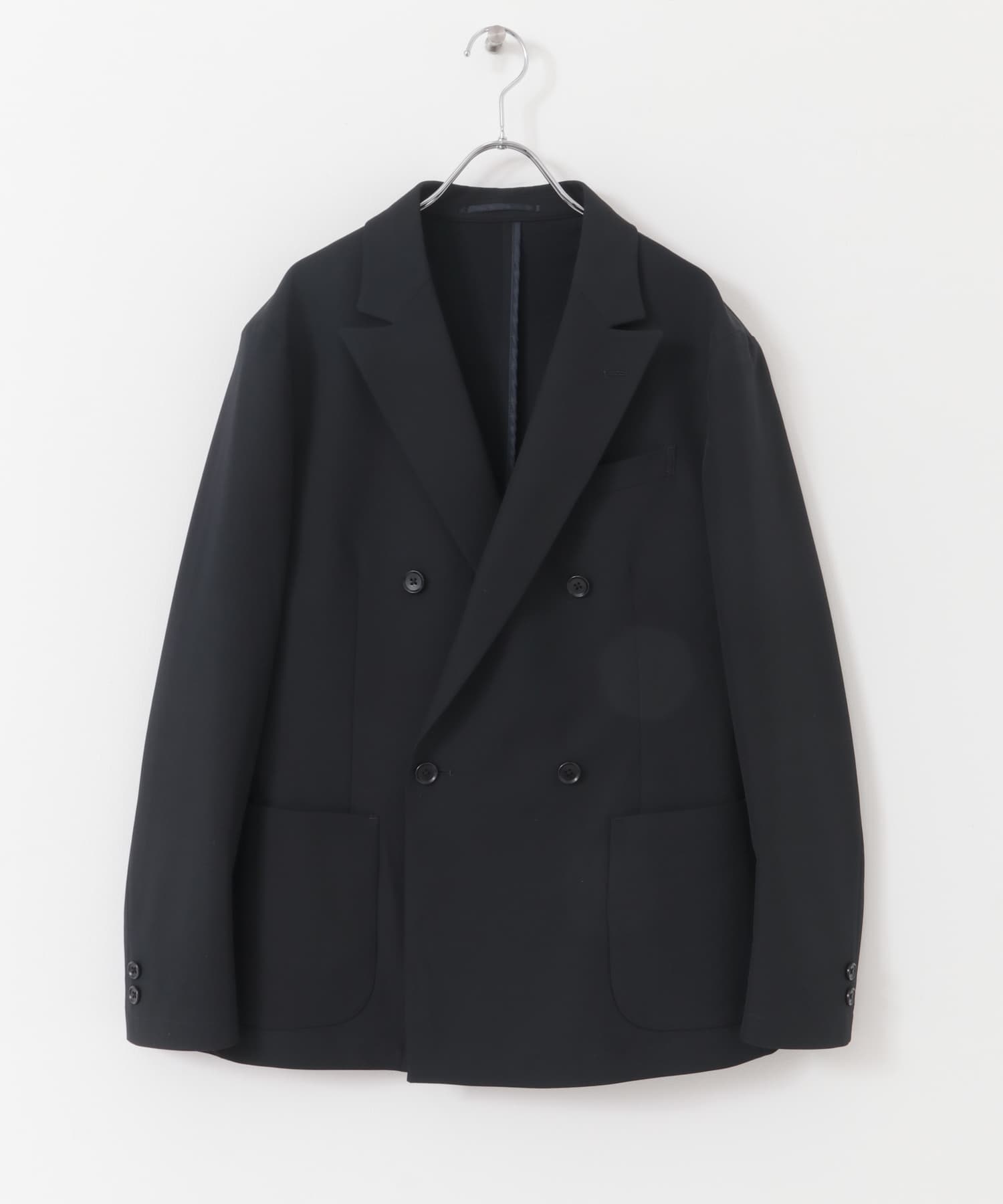『イージーケア』LIFE STYLE TAILOR　4WAYストレッチコンフォータブルWジャケット NAVY S