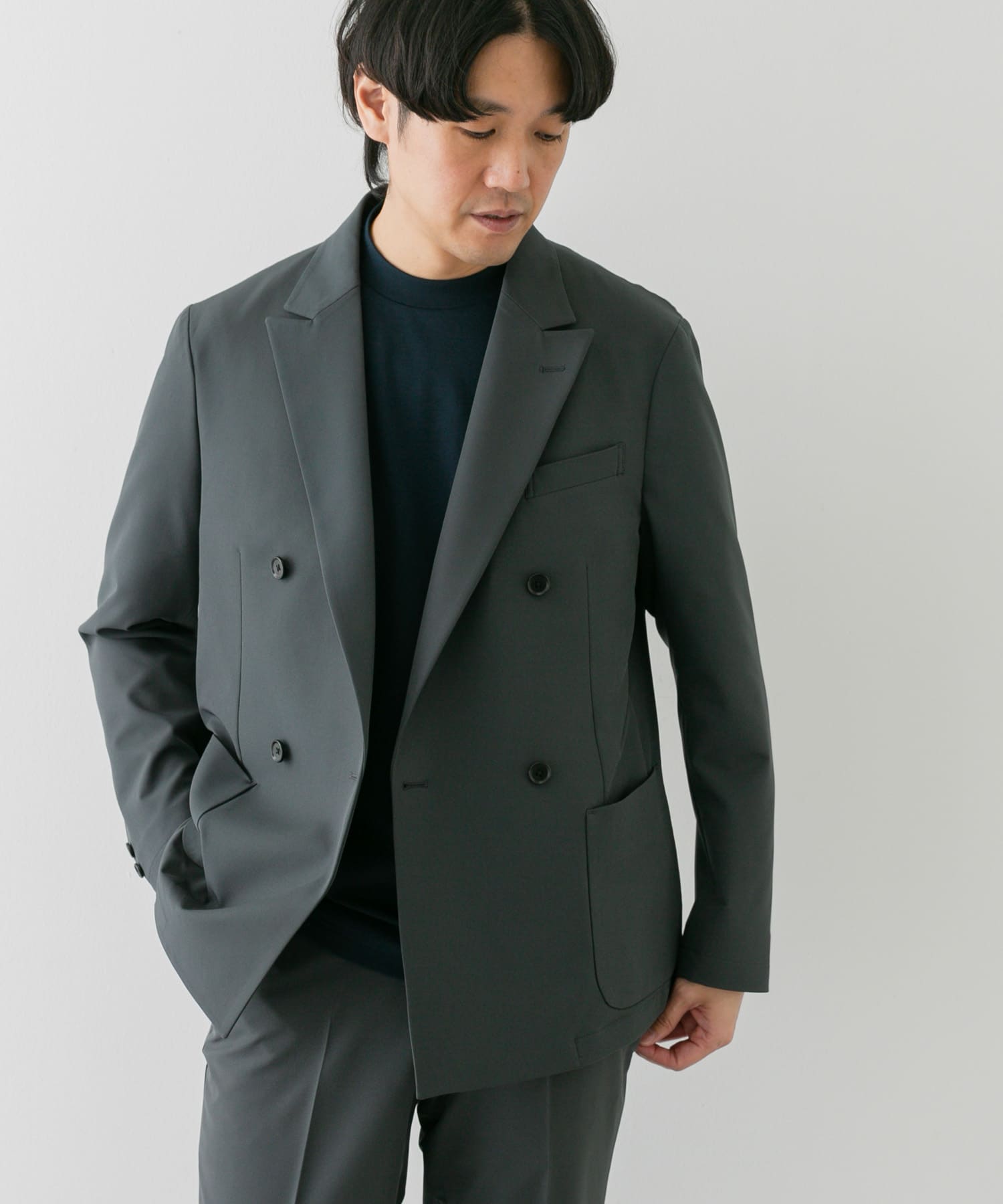 『イージーケア』LIFE STYLE TAILOR　4WAYストレッチコンフォータブルWジャケット