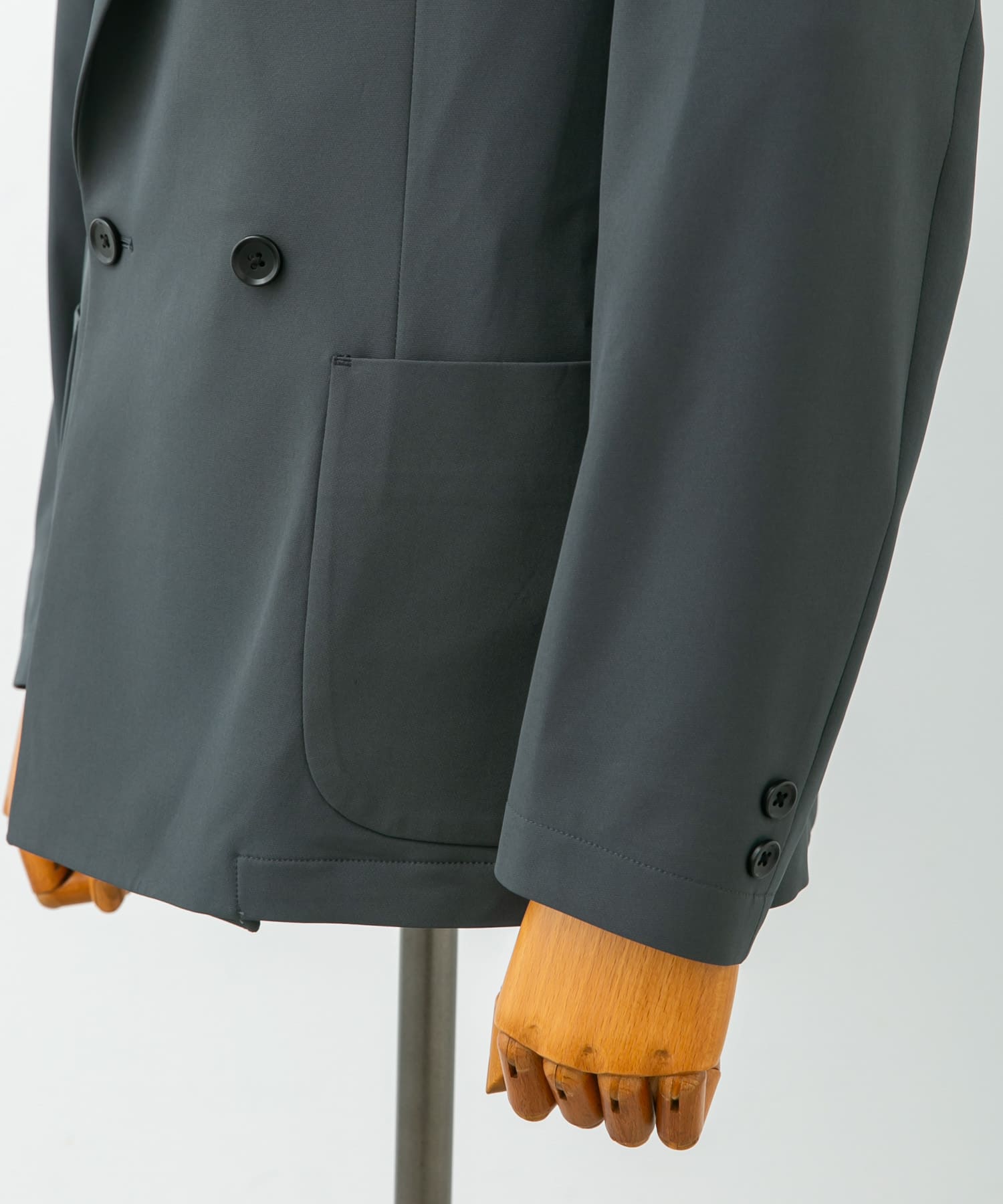 『イージーケア』LIFE STYLE TAILOR　4WAYストレッチコンフォータブルWジャケット GRAY M