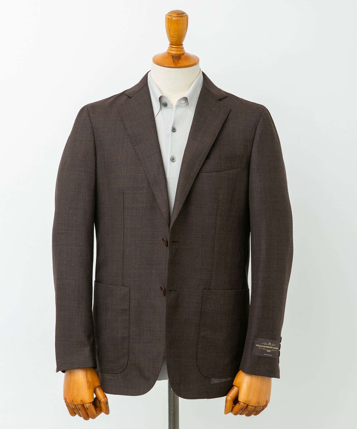 LIFE STYLE TAILOR　CANONICO JACKET2 BROWN 44