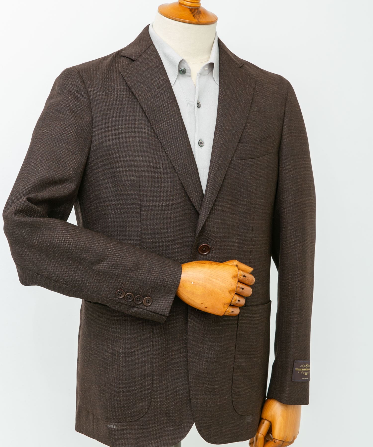 LIFE STYLE TAILOR　CANONICO JACKET2 BROWN 46