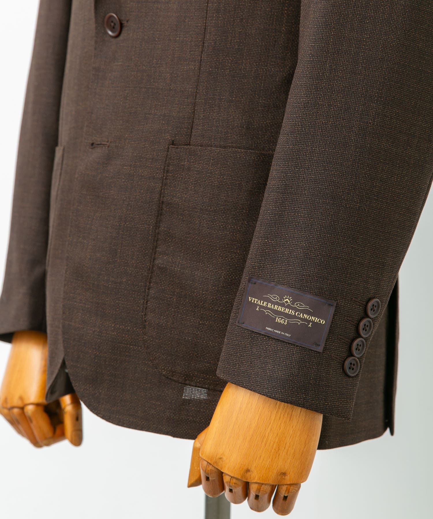 LIFE STYLE TAILOR　CANONICO JACKET2 BROWN 46